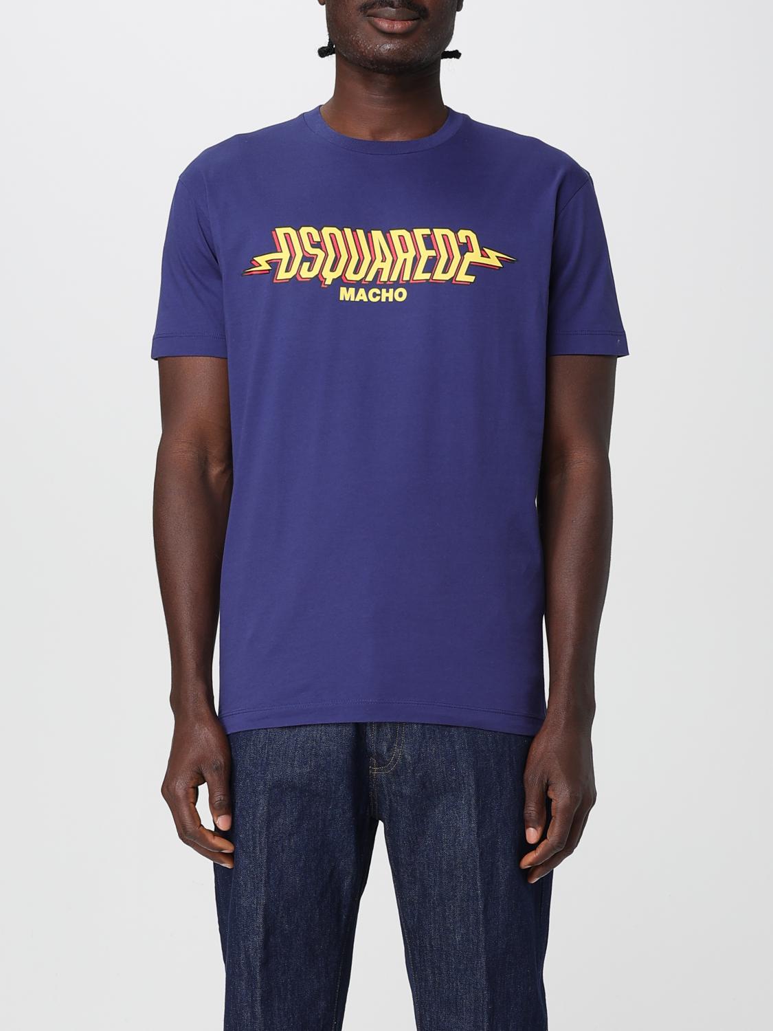 Dsquared2 T-shirt Men Color Blue In Blue