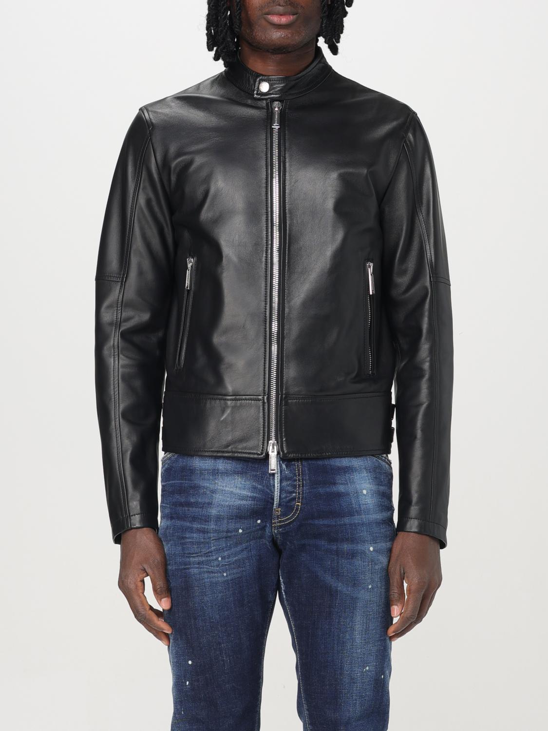 Shop Dsquared2 Jacket Men Color Black In Schwarz