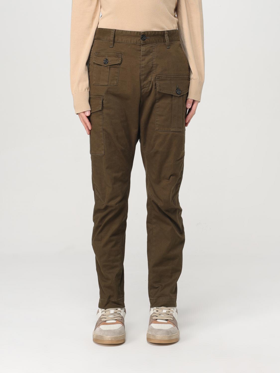 DSQUARED2 PANTS DSQUARED2 MEN COLOR GREEN 423011012