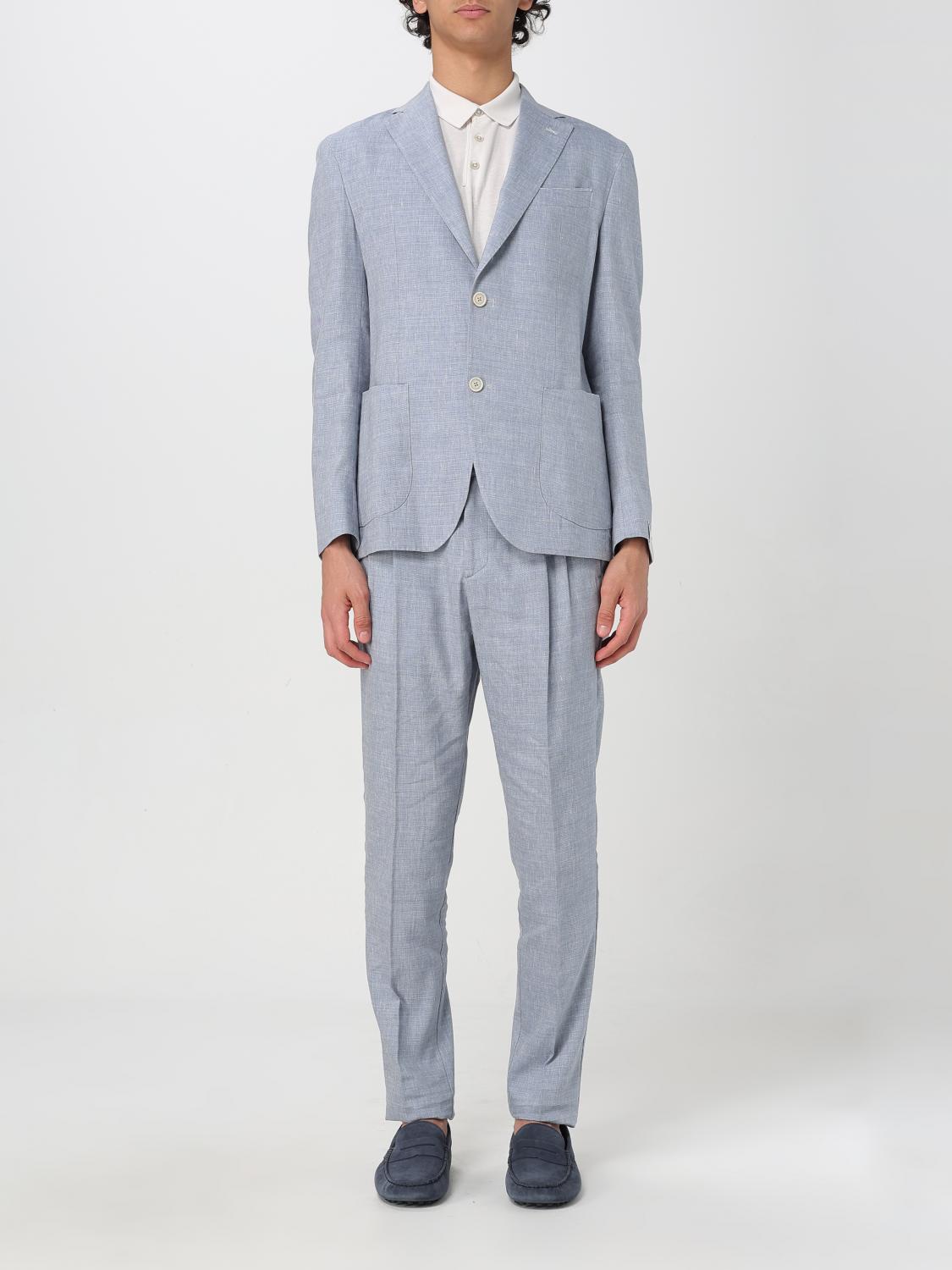 Eleventy Suit  Men Color Gnawed Blue In Gnawed Blue