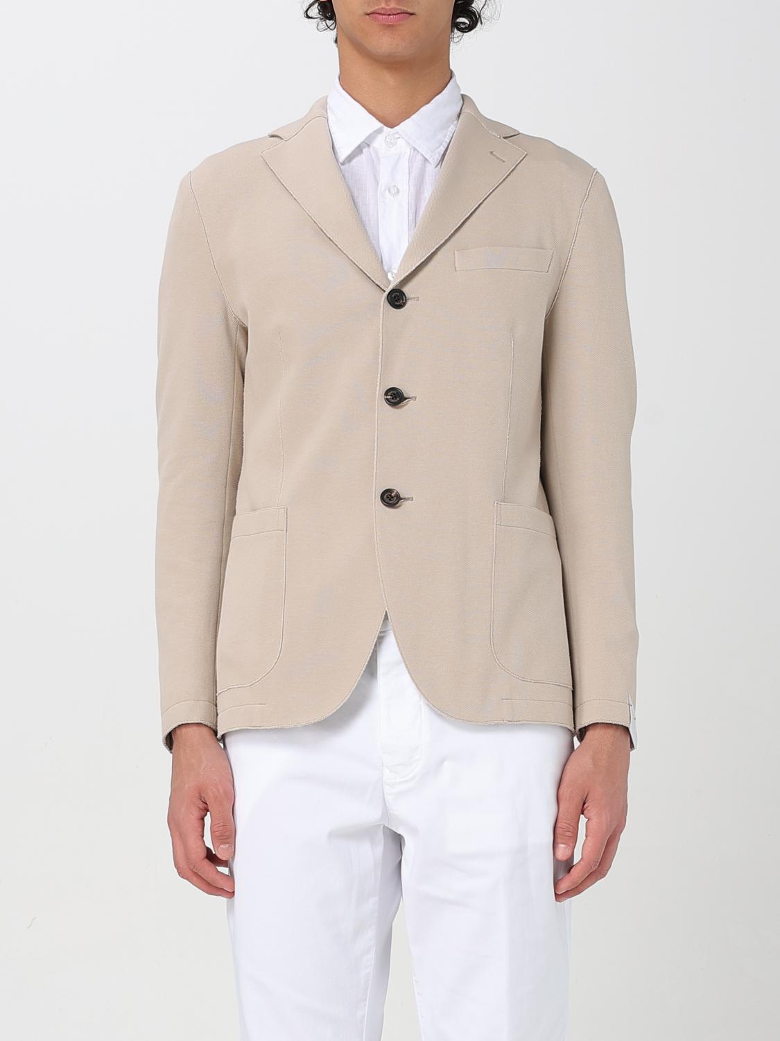 Eleventy Blazer  Men Color Natural In Brown