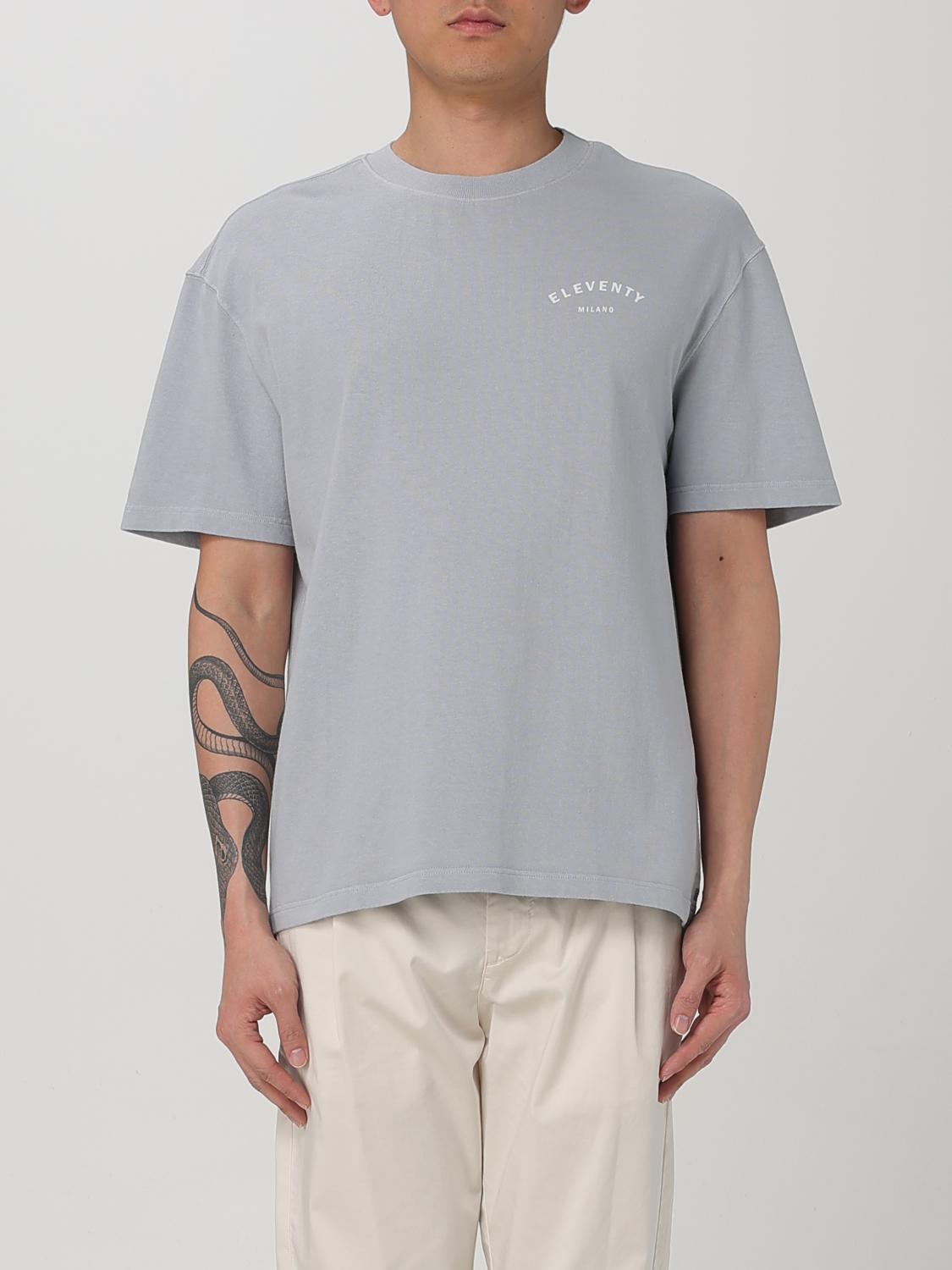 Eleventy Logo-print T-shirt In Dust
