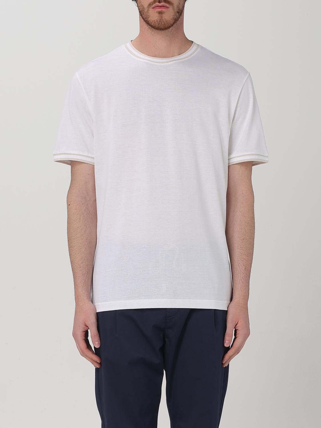 Shop Eleventy T-shirt Men Color White