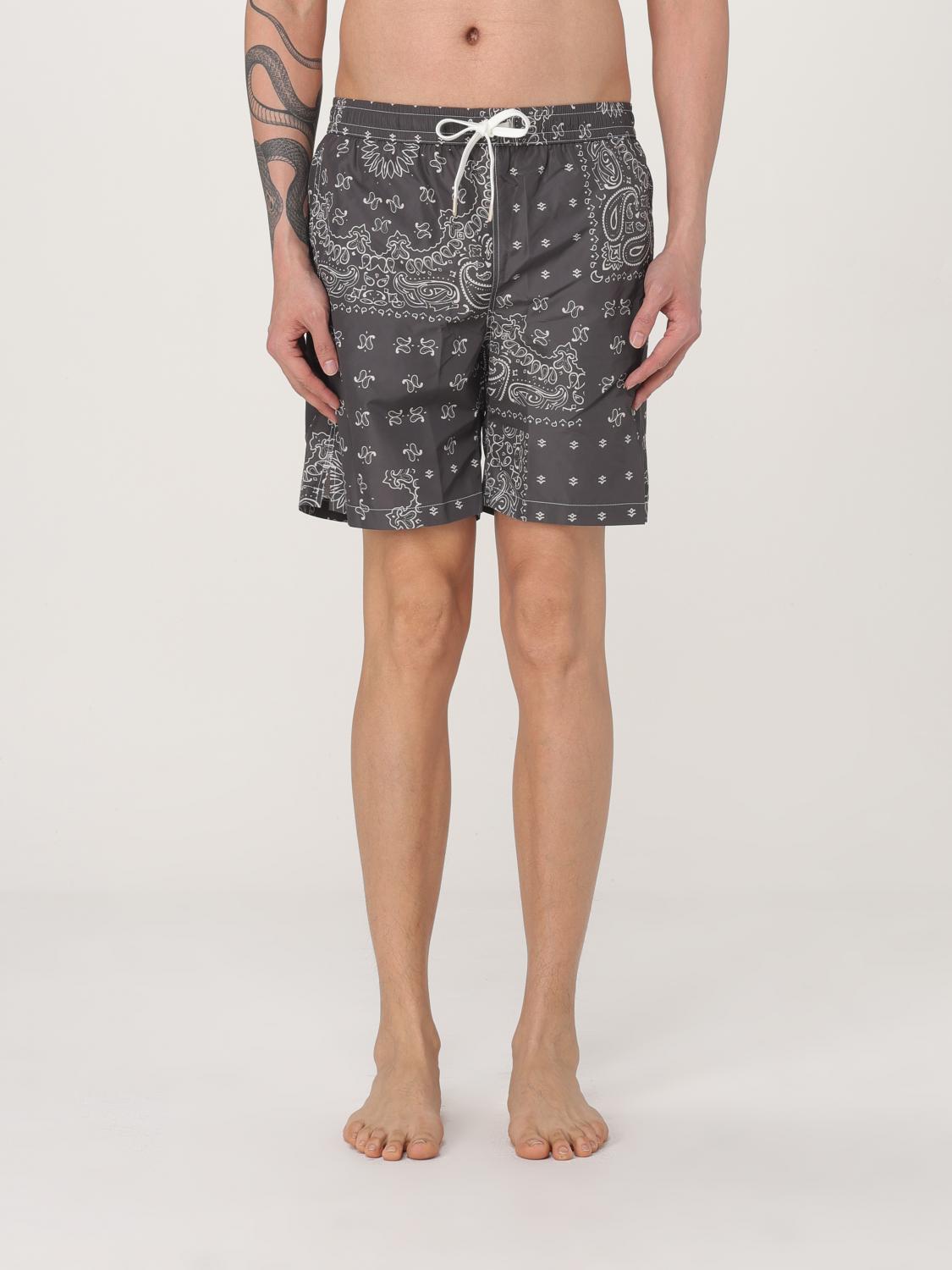 Eleventy Swimsuit Men Color Charcoal In Charcoal