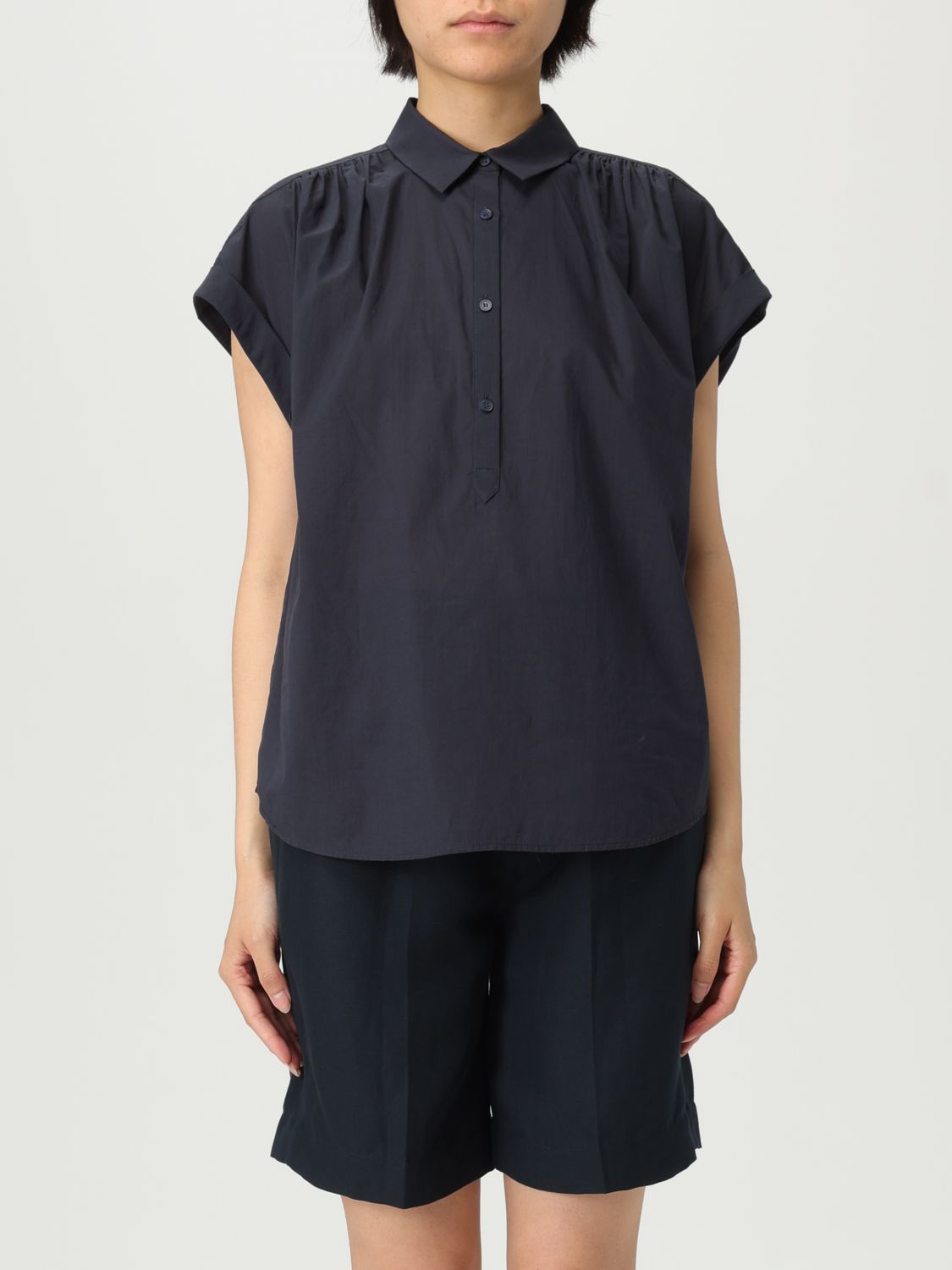 WOOLRICH TOP WOOLRICH WOMAN COLOR BLUE 423084009