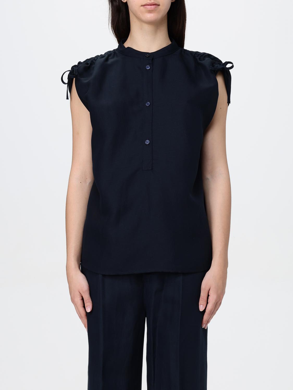 Woolrich Linen Blouse In Black