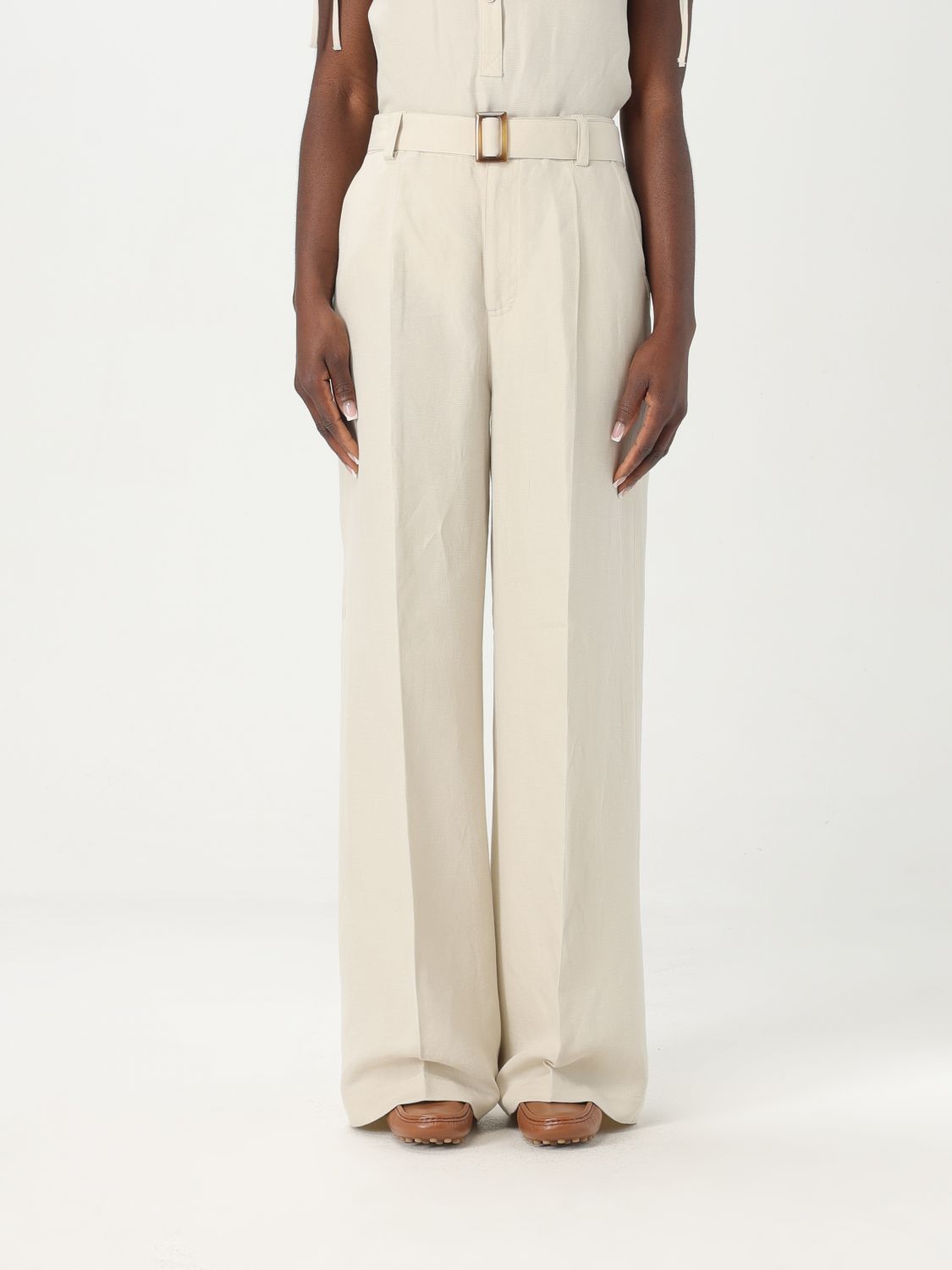 Woolrich Pants Woman Color Beige In Beige