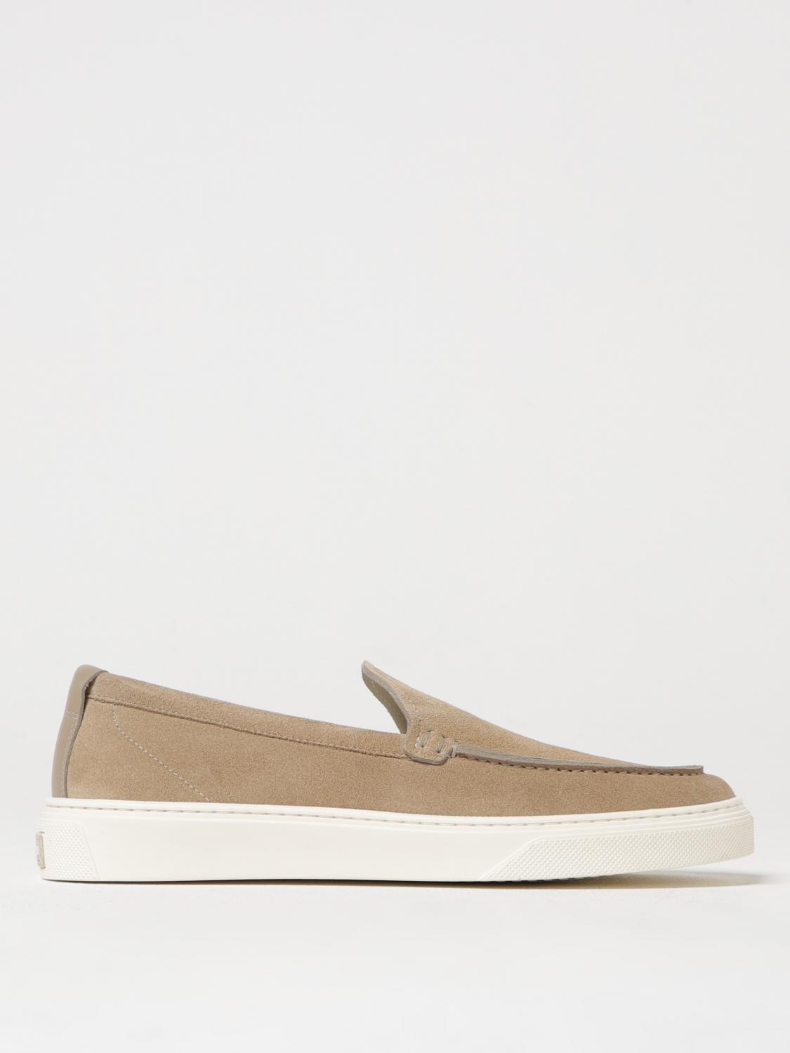 Woolrich Slip-on Reverse Suede Loafers In Beige