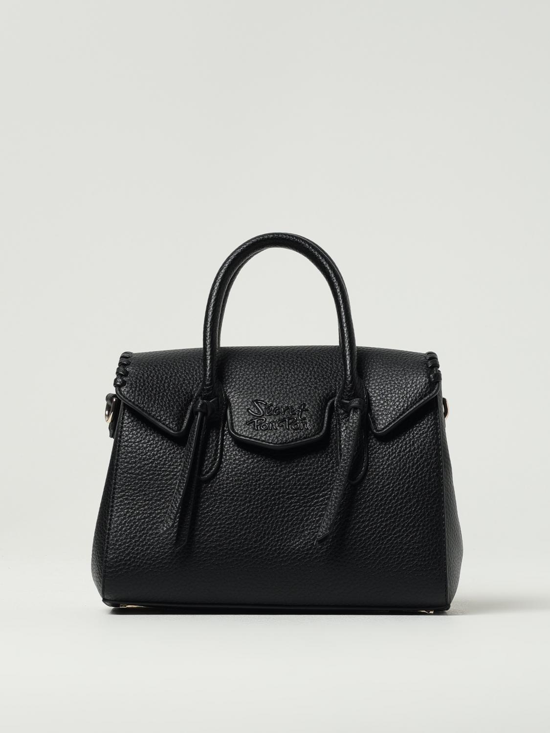 Secret Pon-pon Shoulder Bag Woman Color Black