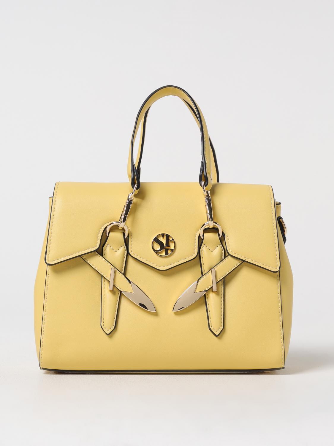Shop Secret Pon-pon Handbag Woman Color Lemon