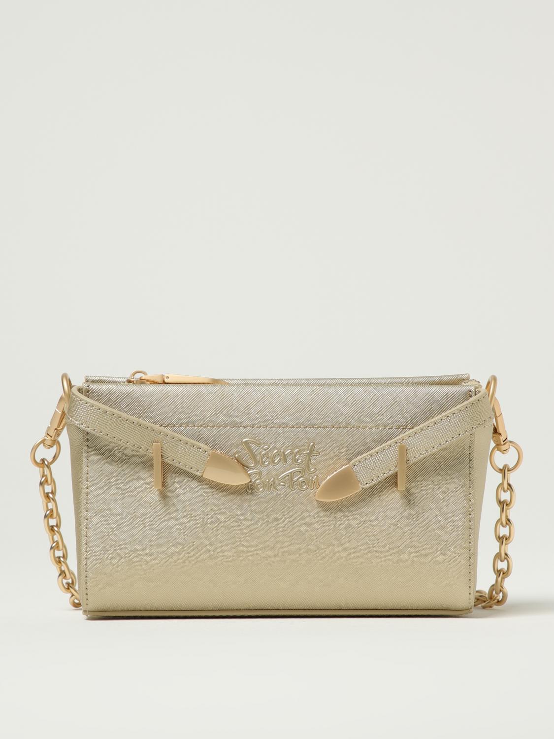 Secret Pon-pon Shoulder Bag  Woman Color Gold