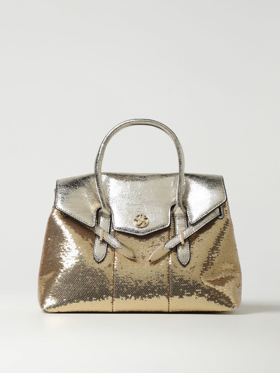 Shop Secret Pon-pon Handbag Woman Color Gold