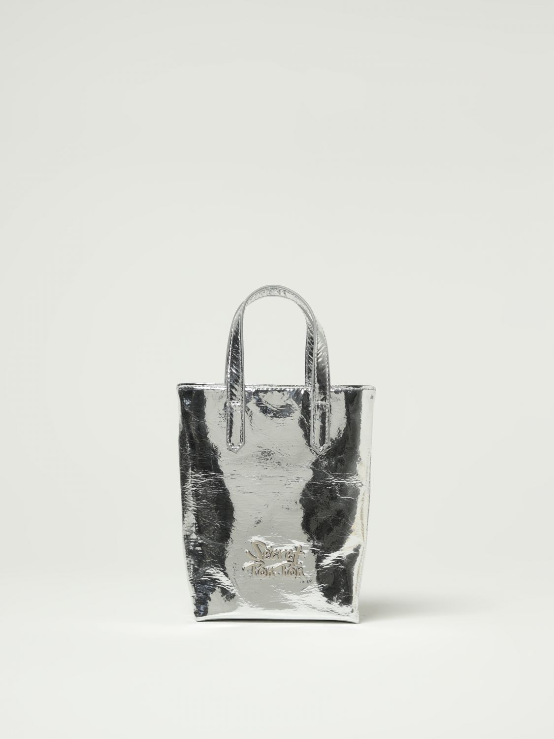 Mini Bag SECRET PON-PON Woman color Silver