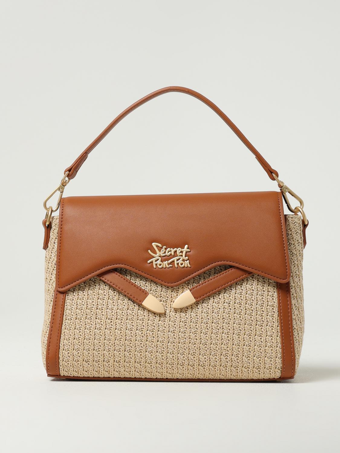 Secret Pon-pon Shoulder Bag Woman Color Brown