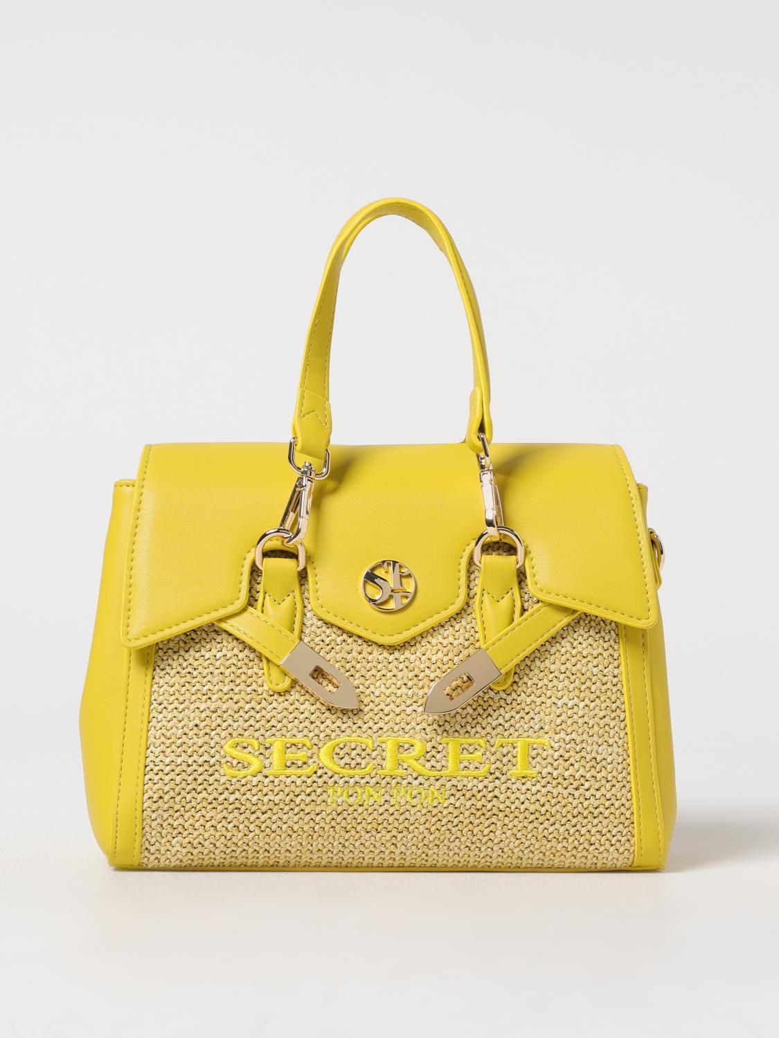 Secret Pon-pon Crossbody Bags Woman Color Lemon In Lemon