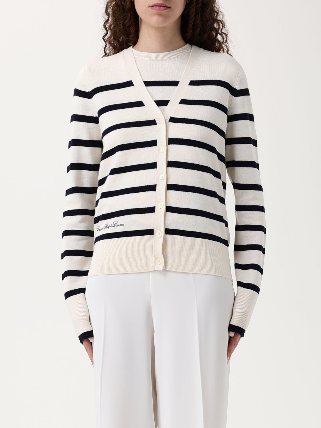 Ralph Lauren Cardigan Lauren  Woman Color Yellow Cream