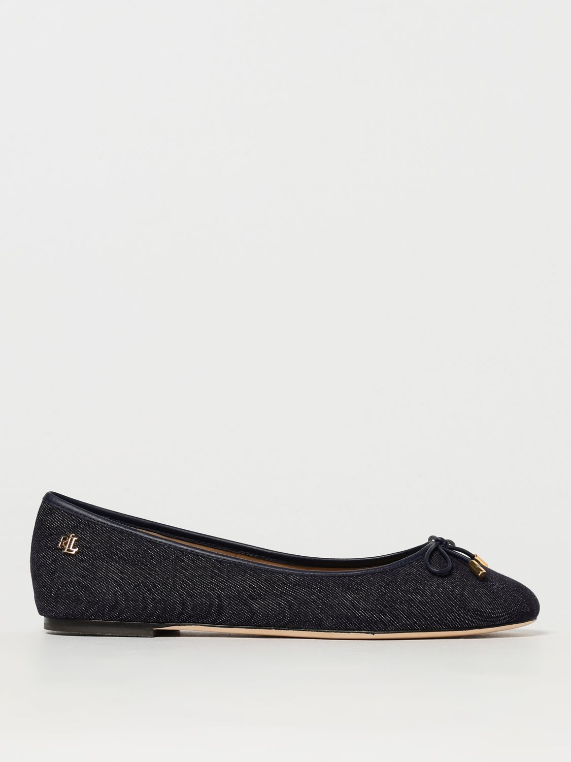 RALPH LAUREN BALLET FLATS LAUREN RALPH LAUREN WOMAN COLOR DENIM 423166028