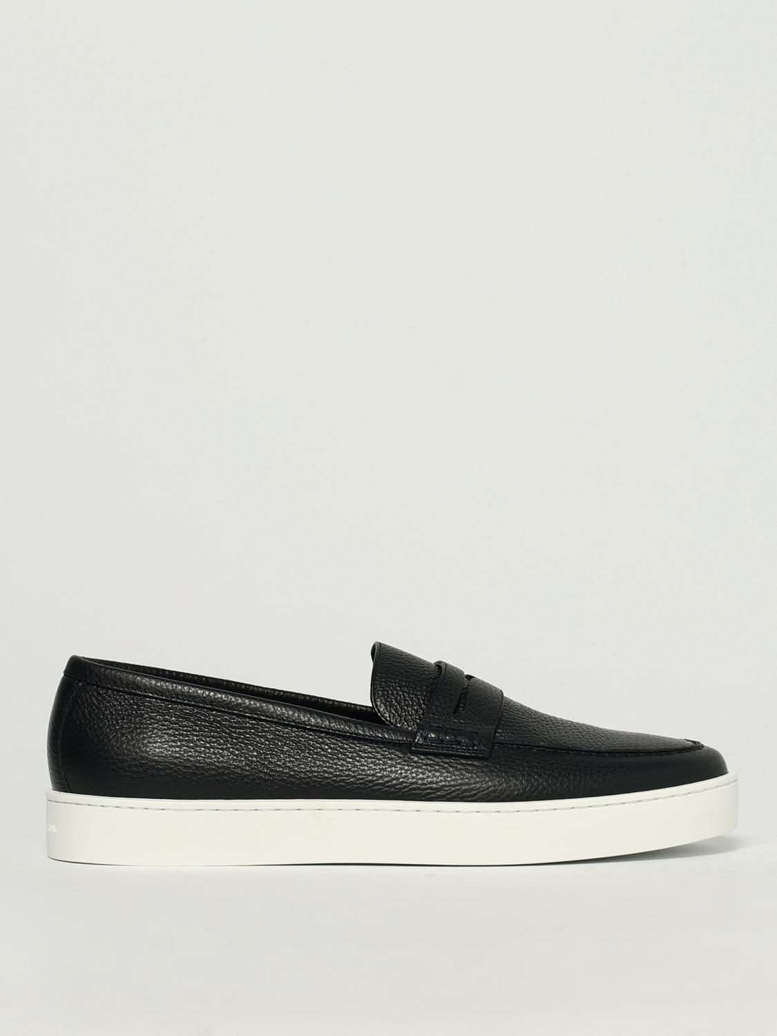 Manolo Blahnik Ellis Full-grain Leather Penny Loafers