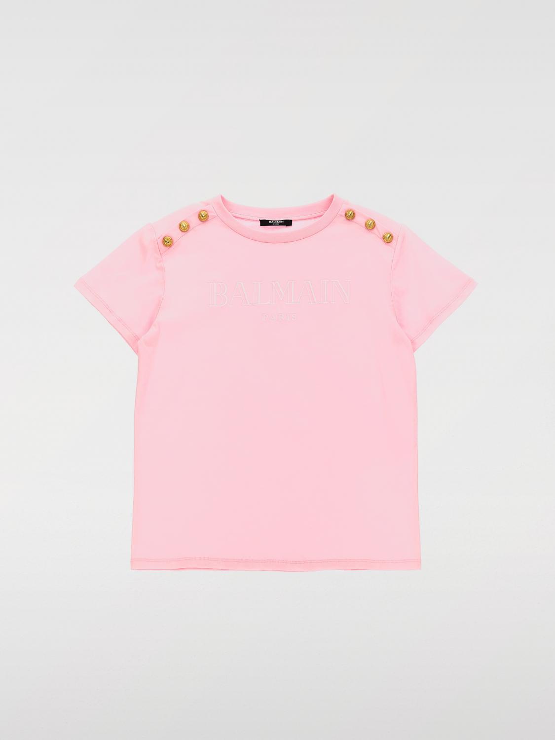 BALMAIN T-SHIRT BALMAIN KIDS COLOR PINK 423197010