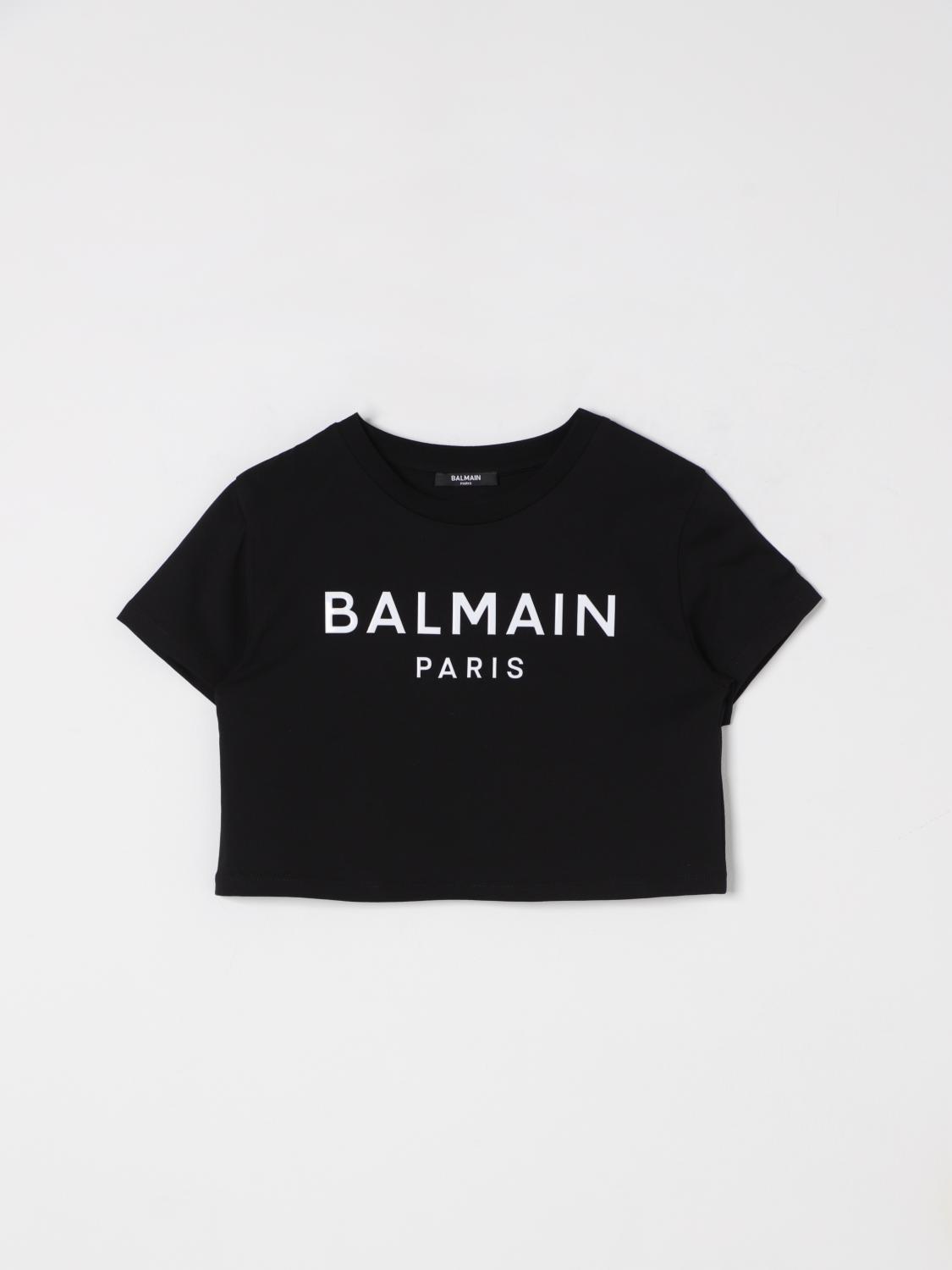 Balmain T-shirt Kids Color Black In Black