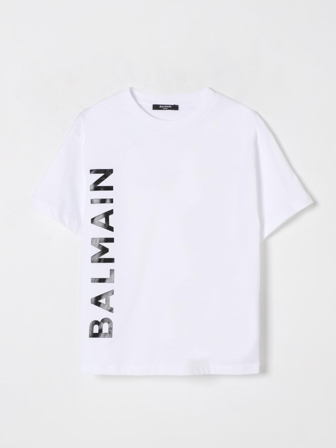 Balmain T-shirt Kids Color White In White