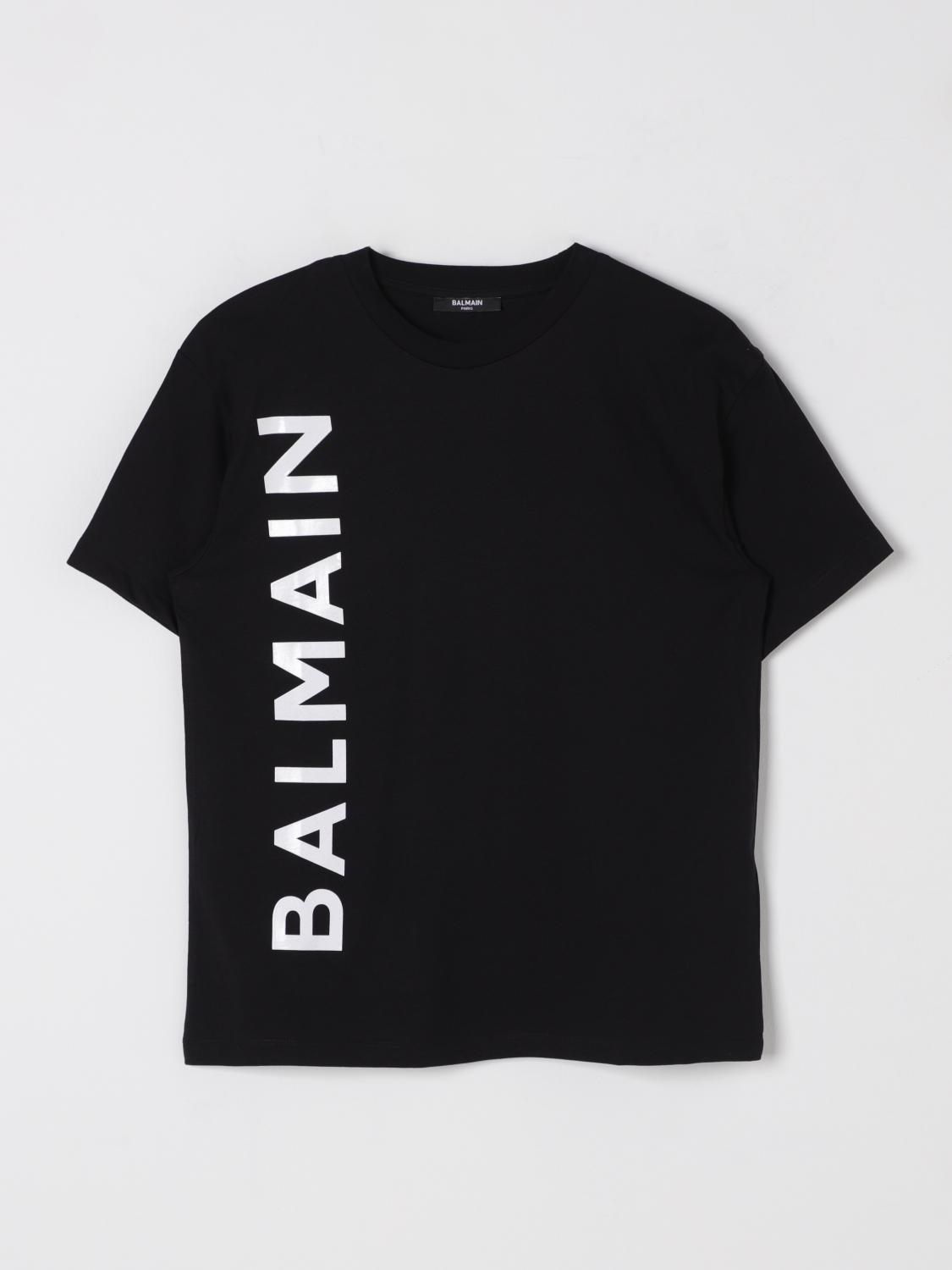 Balmain T-shirt Kids Color Black In Black