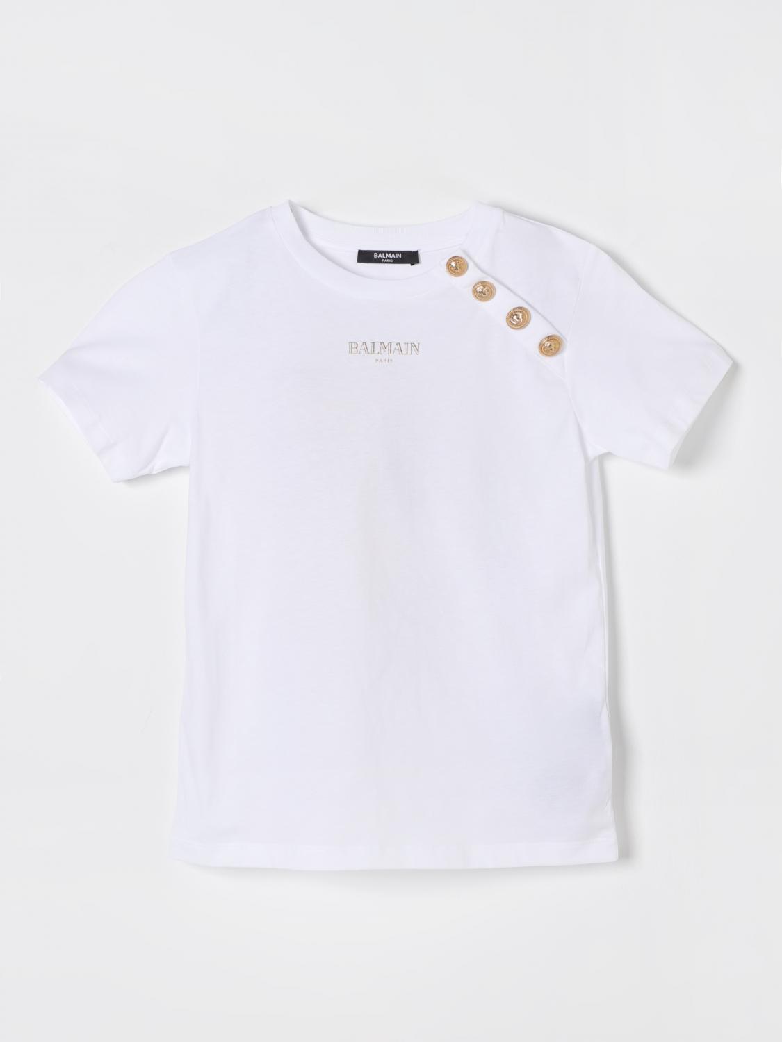 Balmain T-shirt Kinder Farbe Weiss In Weiss