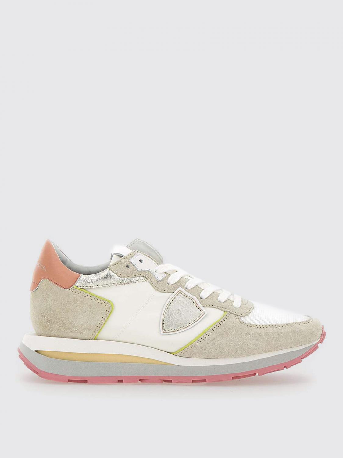 Philippe Model Sneakers Tropez Haute  In Camoscio E Mesh