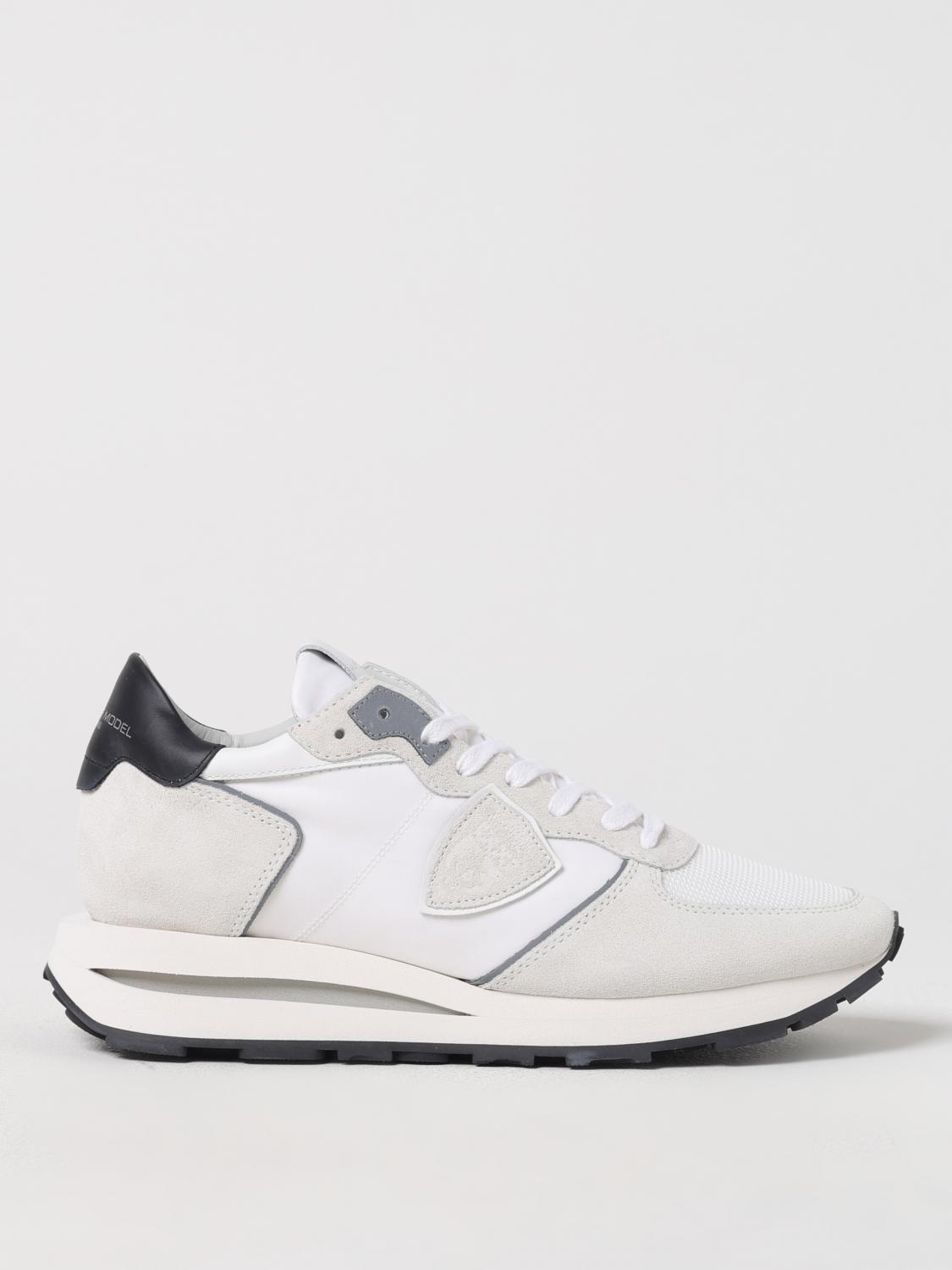 Philippe Model Panelled Lace-up Sneakers In White