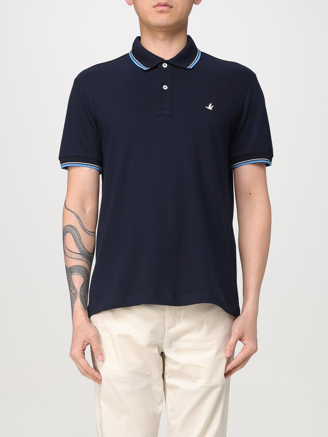 Brooksfield Polo Shirt Men Color Navy In Navy