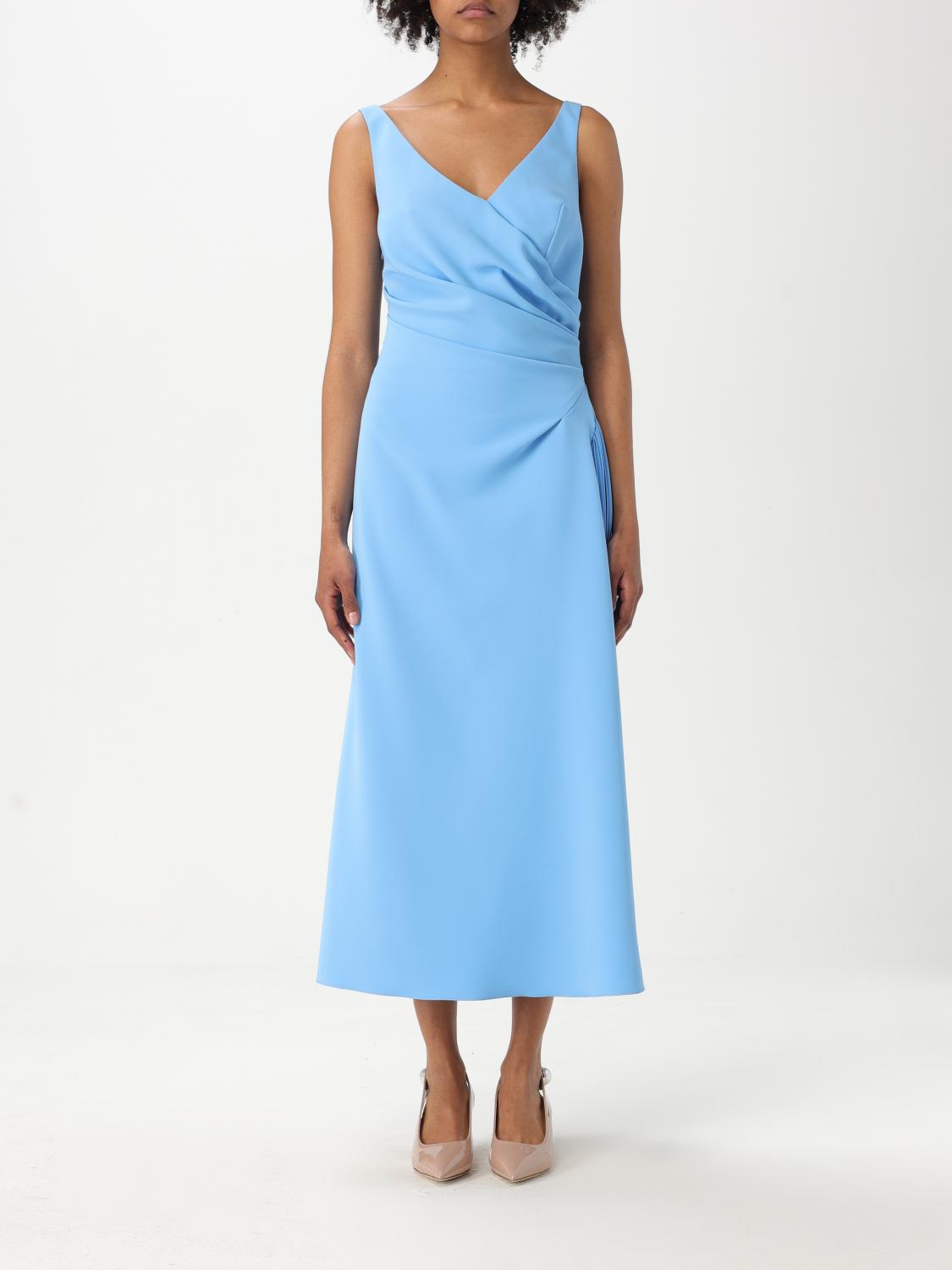 Ermanno Scervino Dress  Woman Color Gnawed Blue In Gnawed Blue