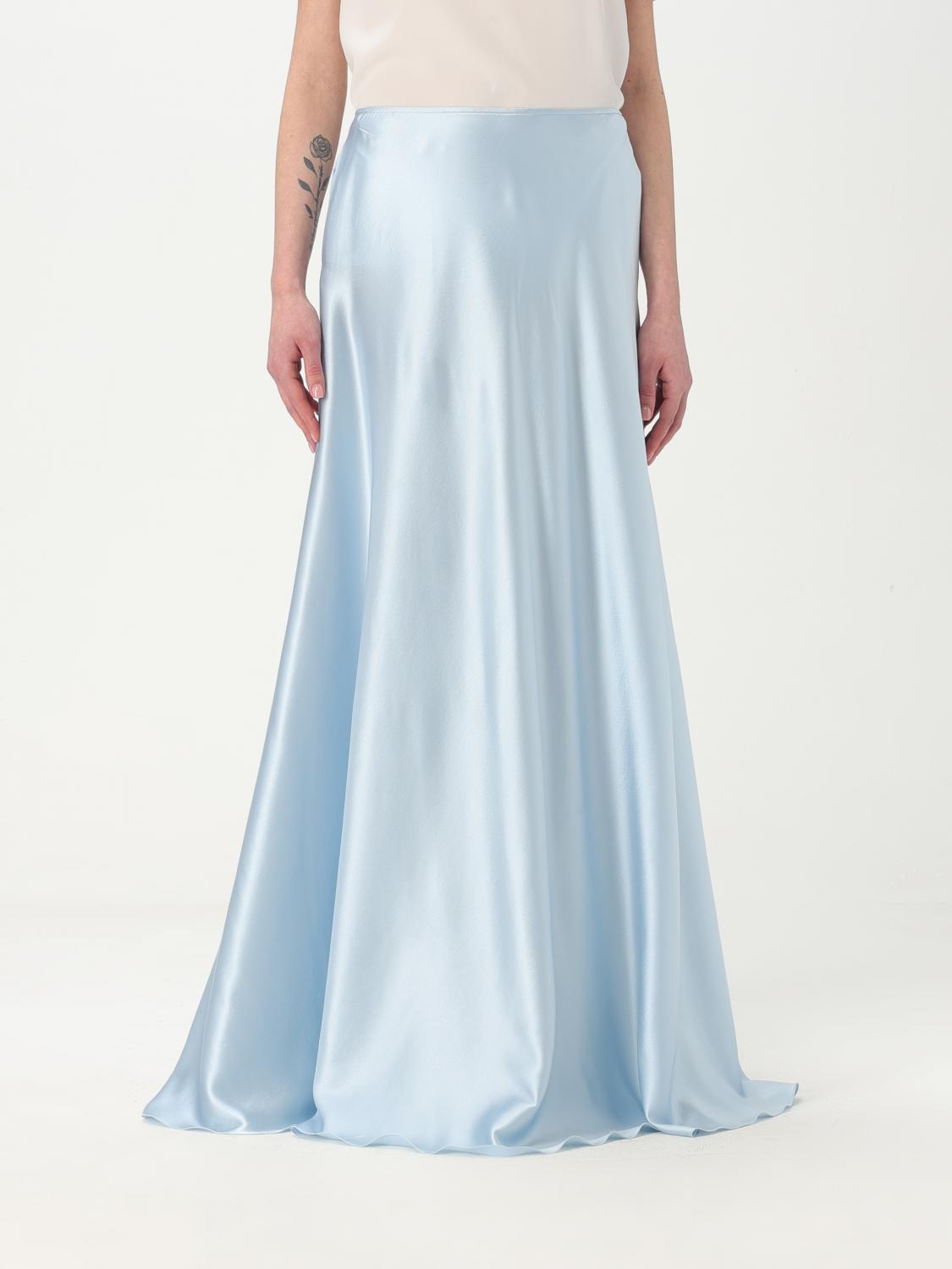 Ermanno Scervino Zipper Skirt In Gnawed Blue
