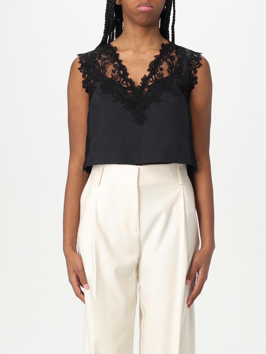 Ermanno Scervino Life Top Woman Color Black In Black