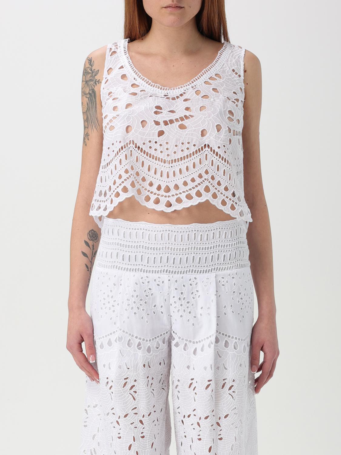Ermanno Scervino Life Top Woman Color White In White