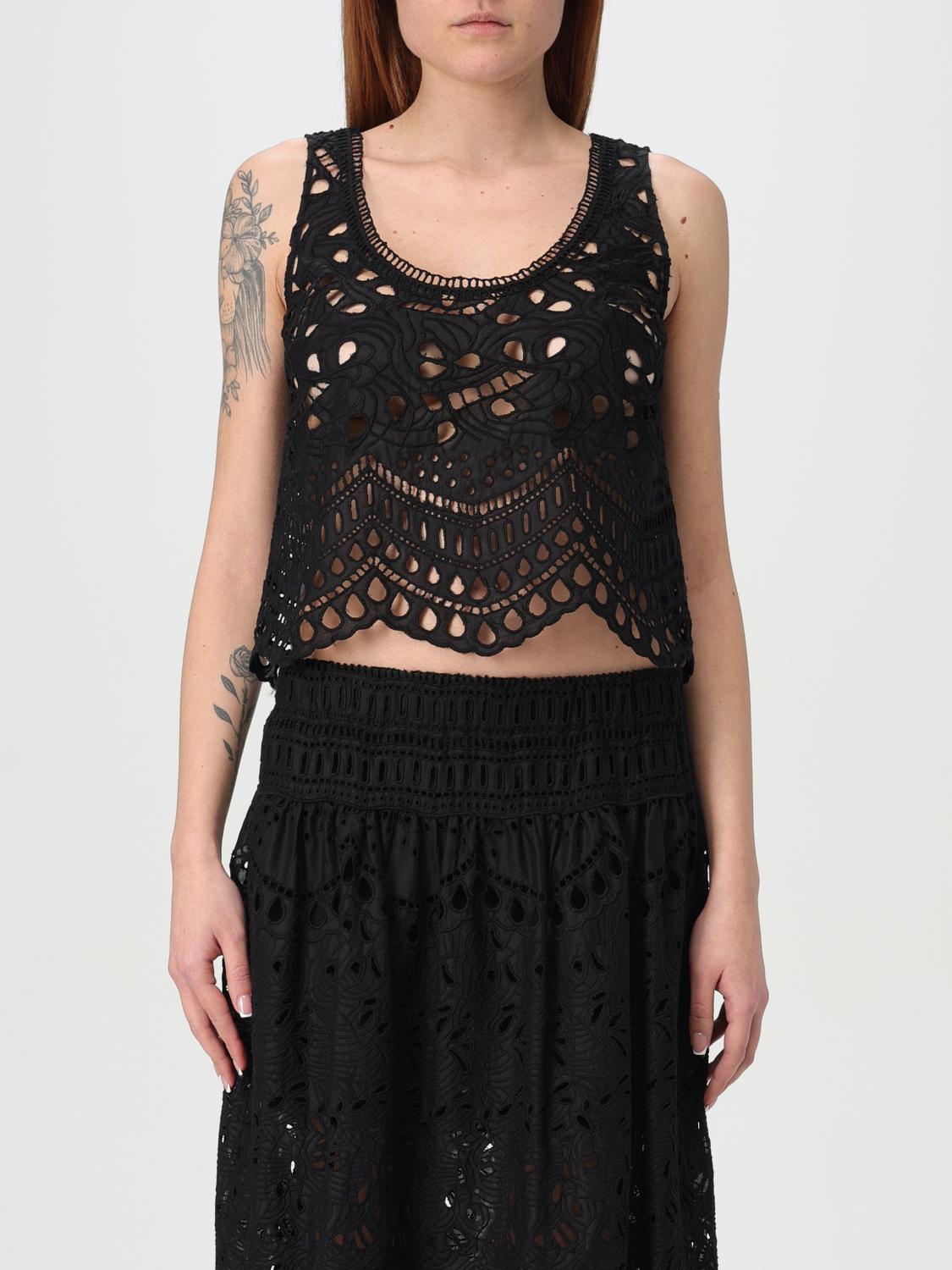Ermanno Scervino Life Top Woman Color Black In Black
