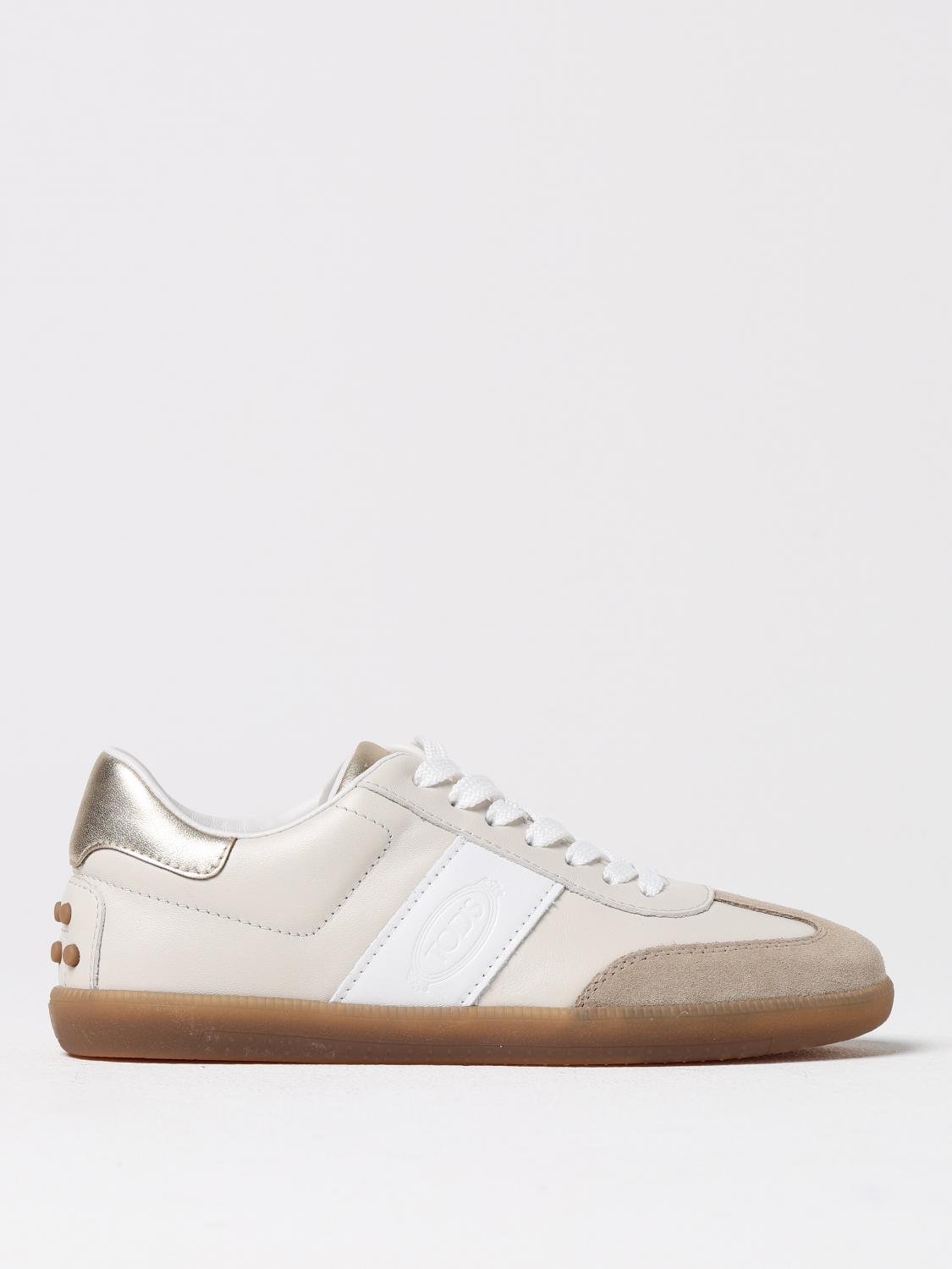 Shop Tod's Sneakers Woman Color Yellow Cream