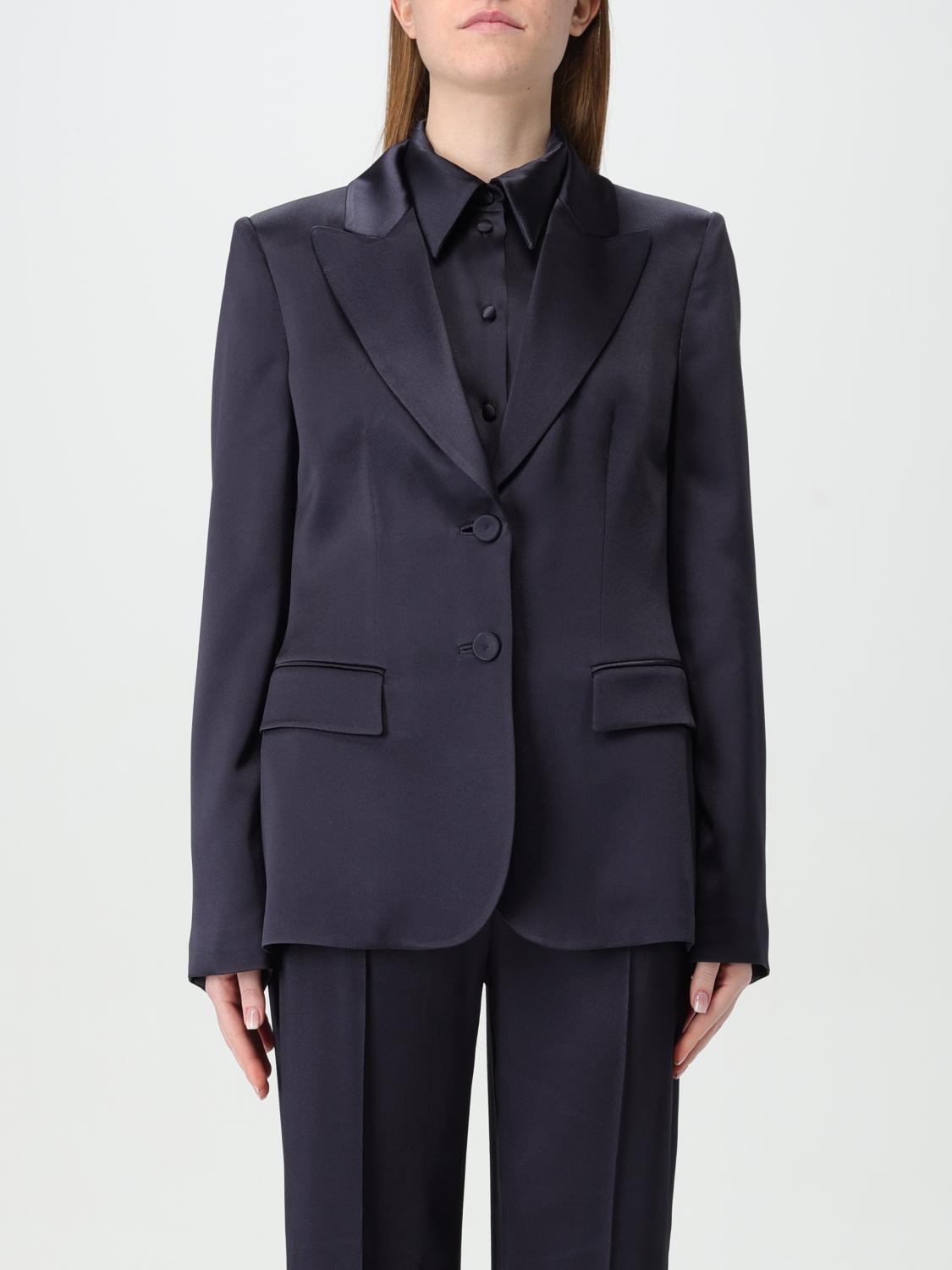 Shop Alberta Ferretti Blazer Woman Color Blue