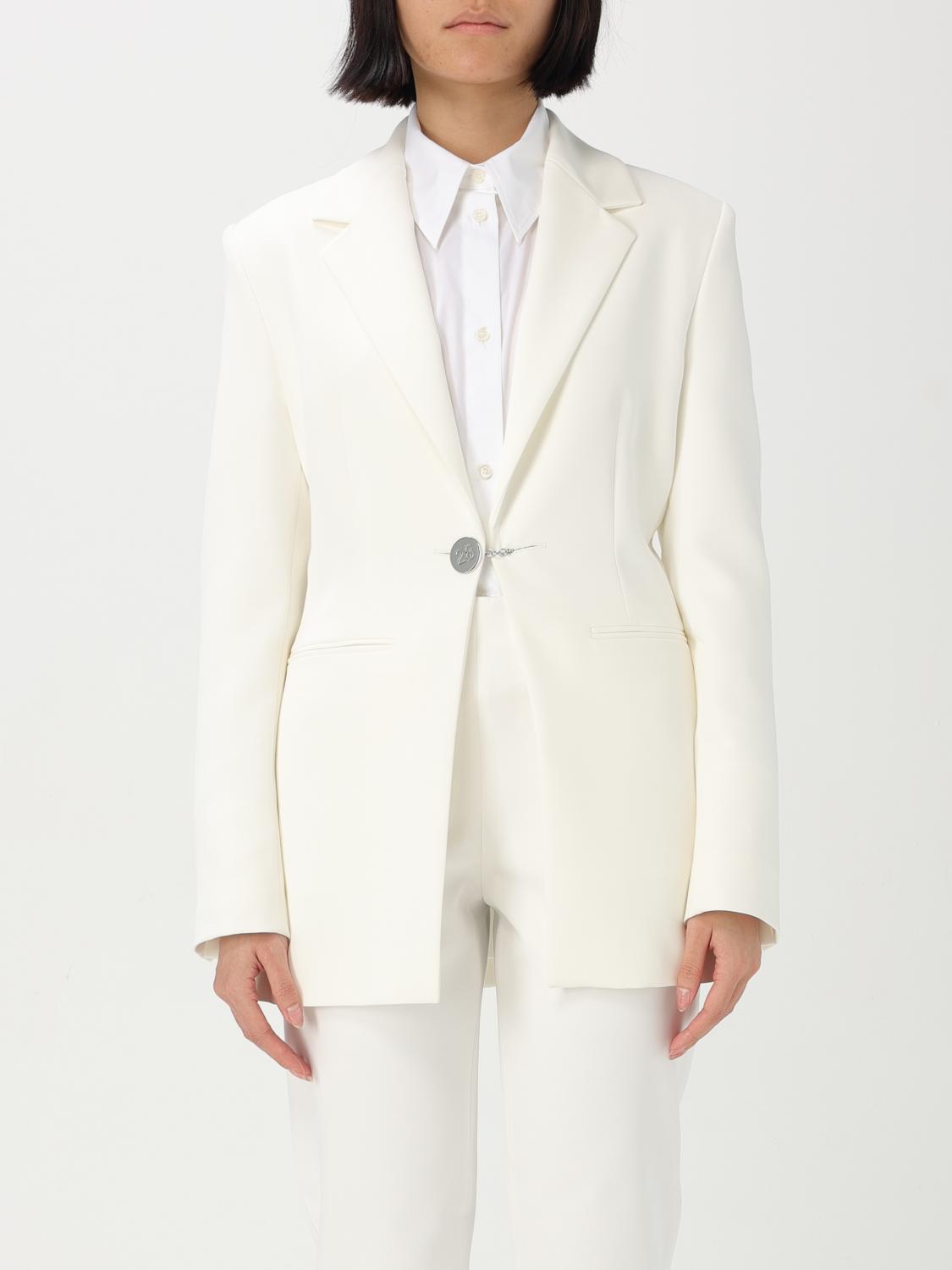 Moschino Jeans Blazer Woman Color White In White