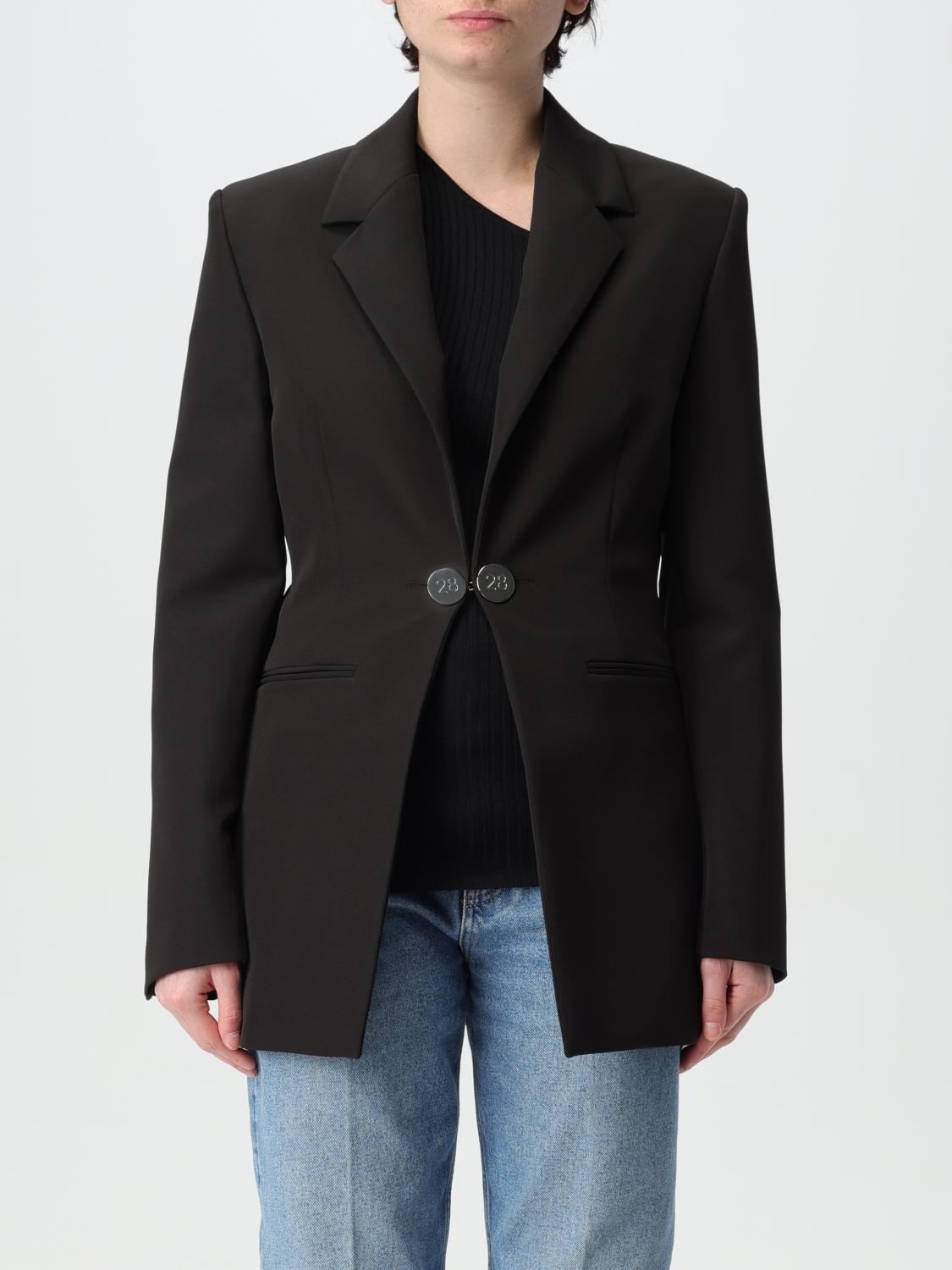 Moschino Jeans Blazer Woman Color Black In Black