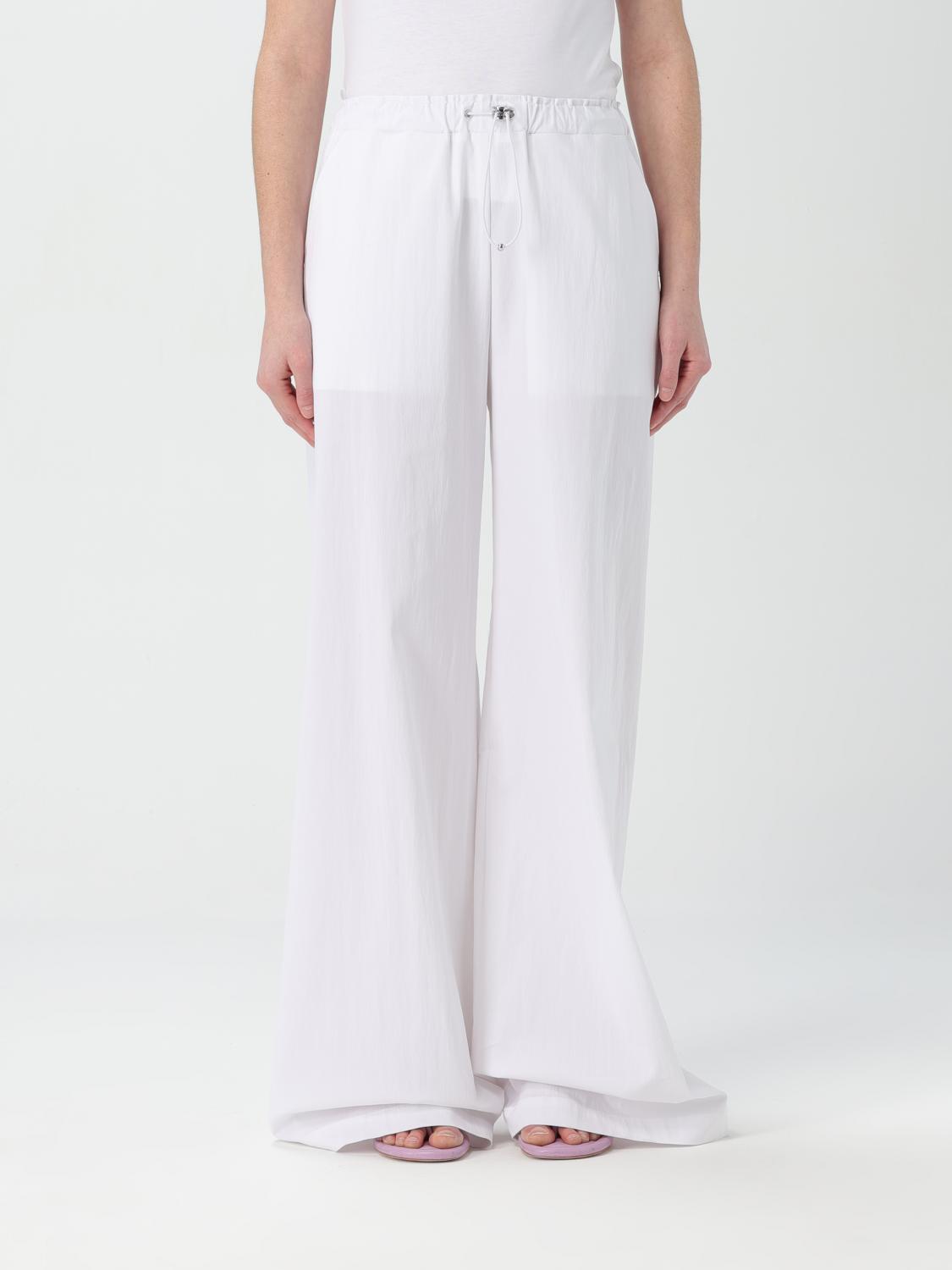 Moschino Drawstring Casual Pants In White