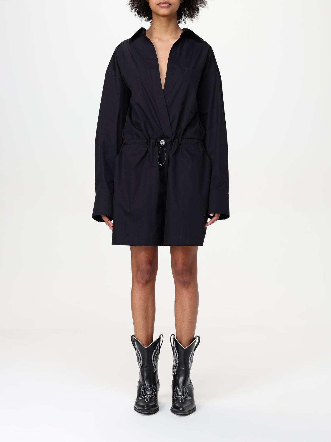 Moschino Dress  Jeans Woman Color Black In Black