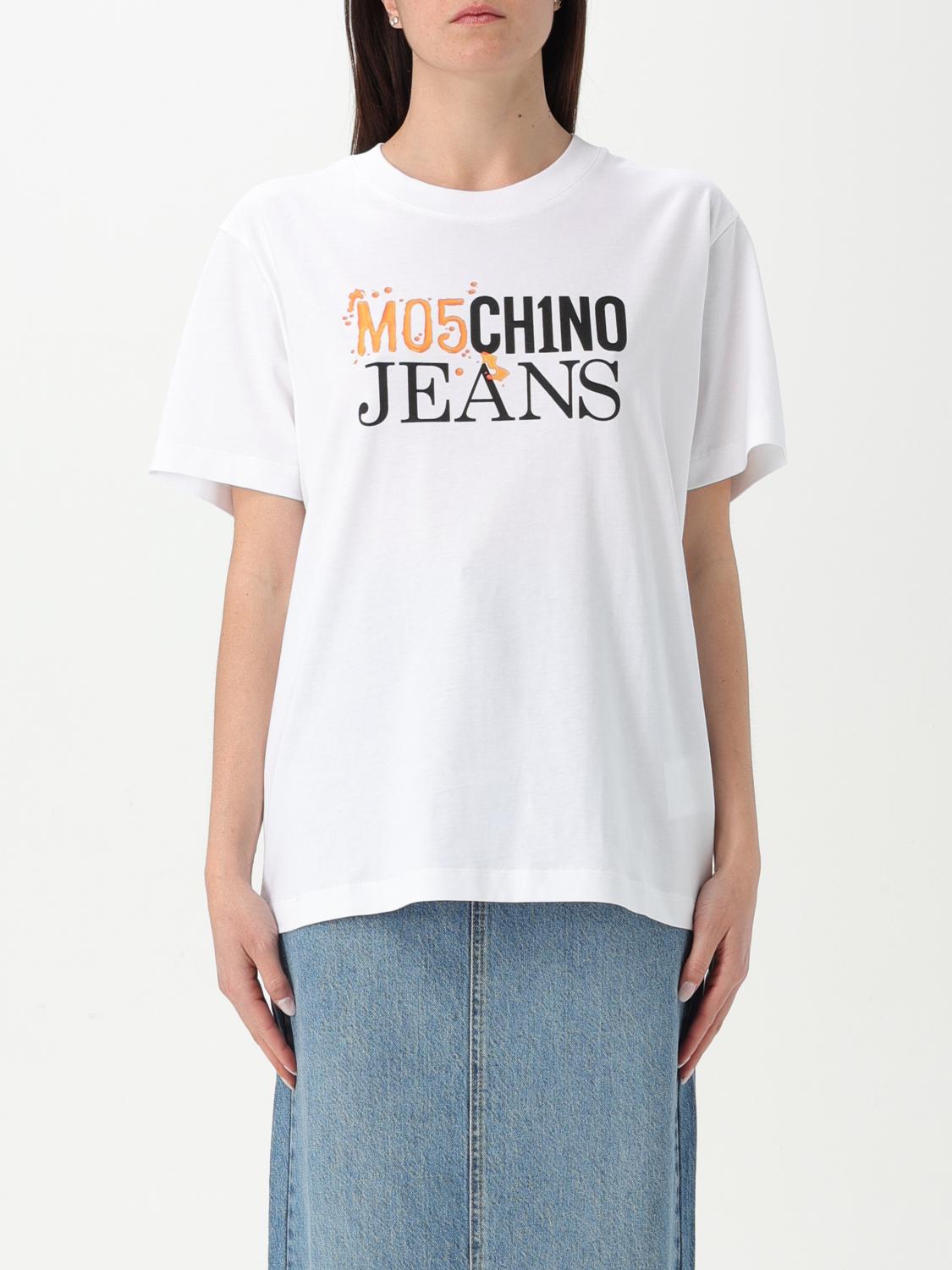 Moschino Jersey T-shirt Urban Logo In White