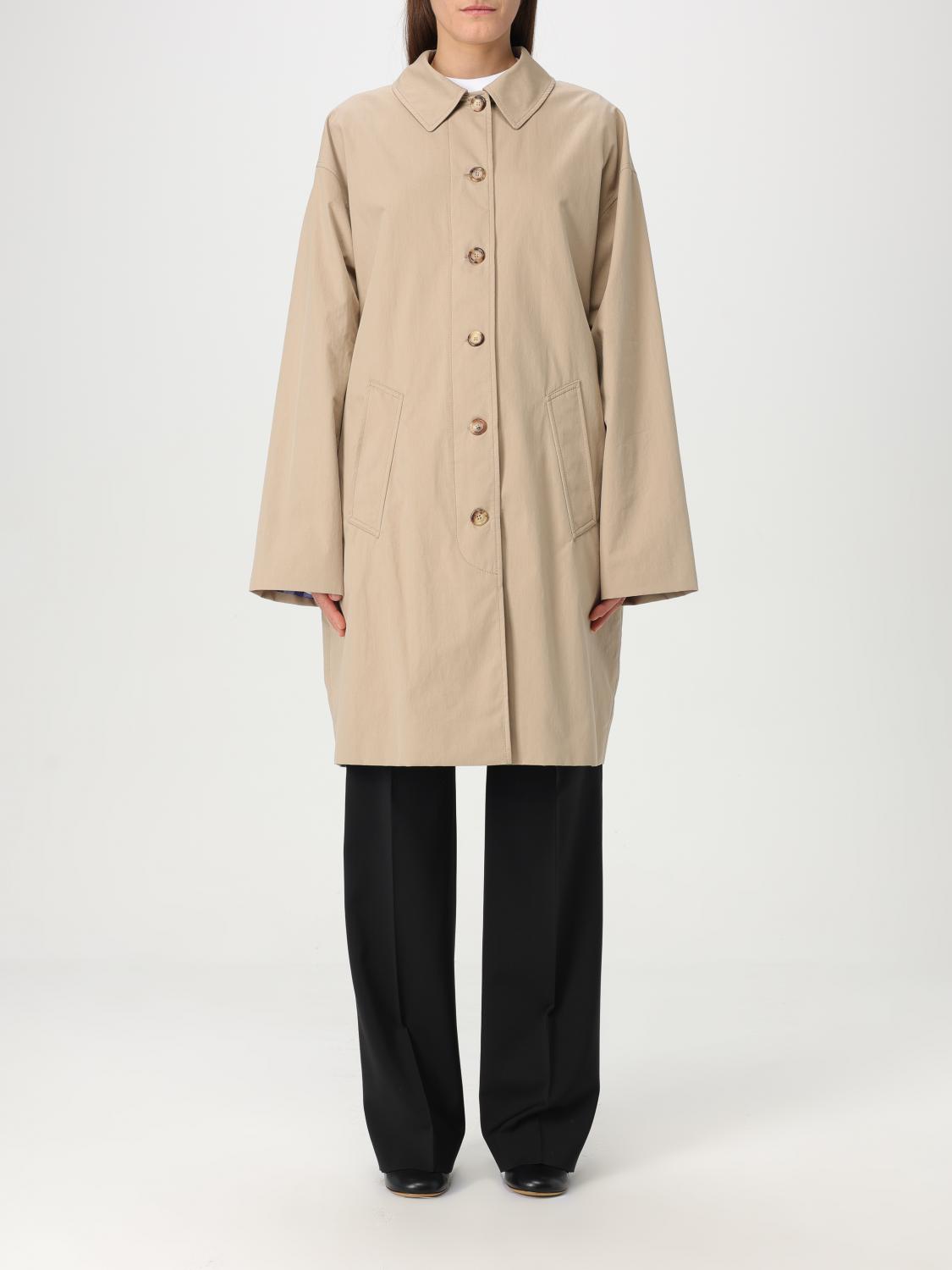 Moschino Trench Coat Couture Woman Color Beige In Beige