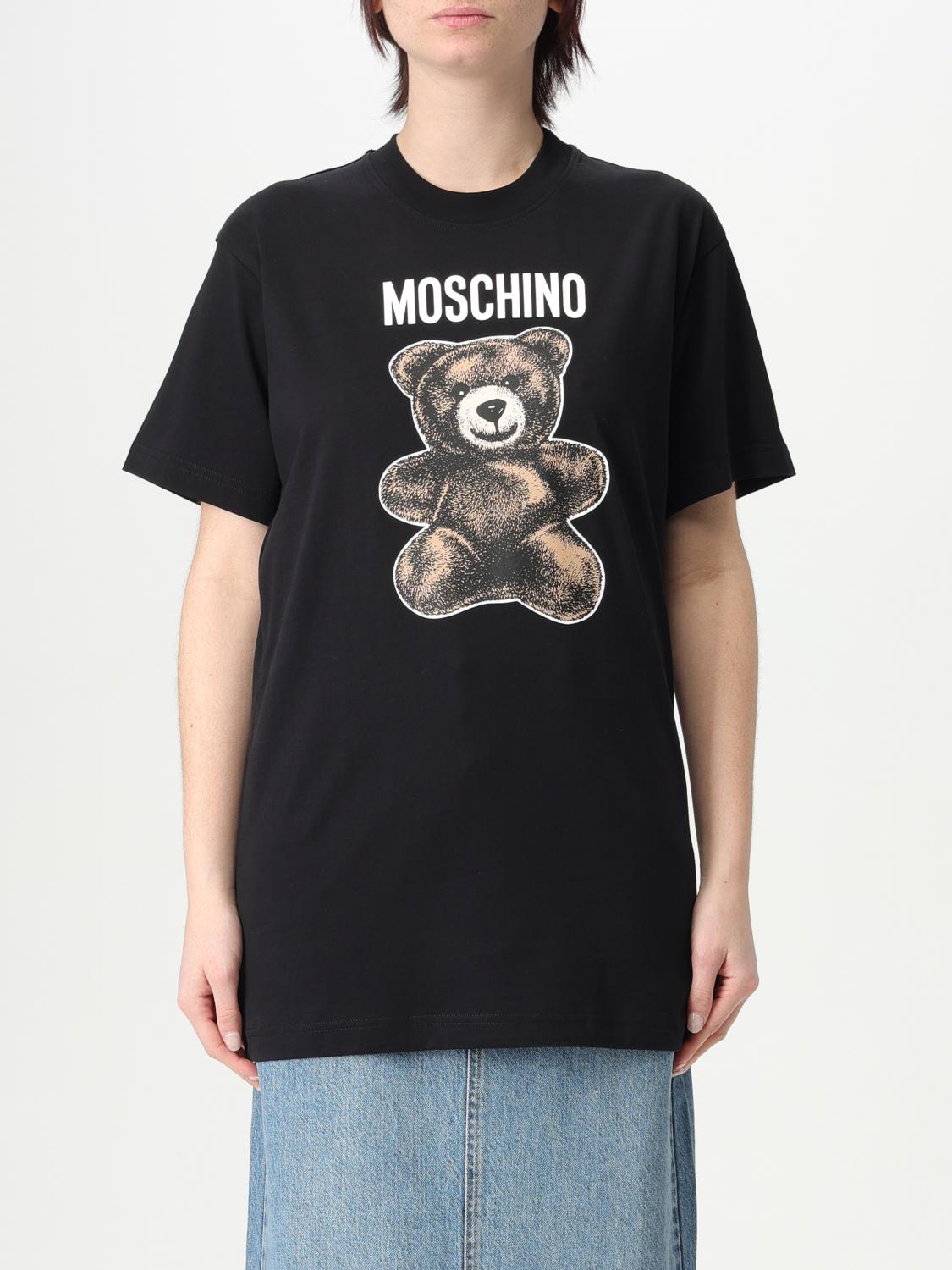 Moschino Oversized Crew Neck T-shirt Dress With Graphic Print