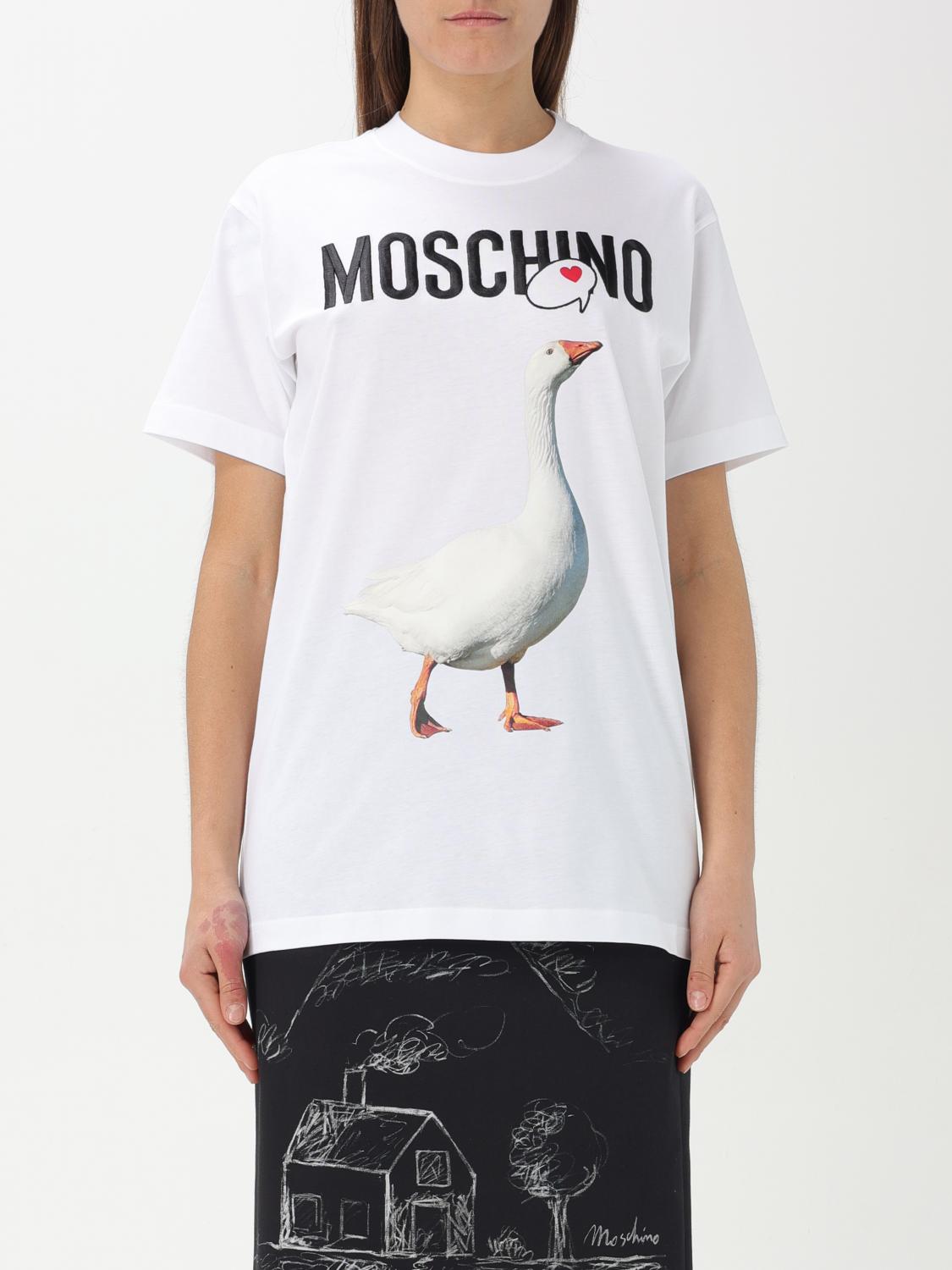 Moschino Classic Cotton T-shirts And Polos Collection In White