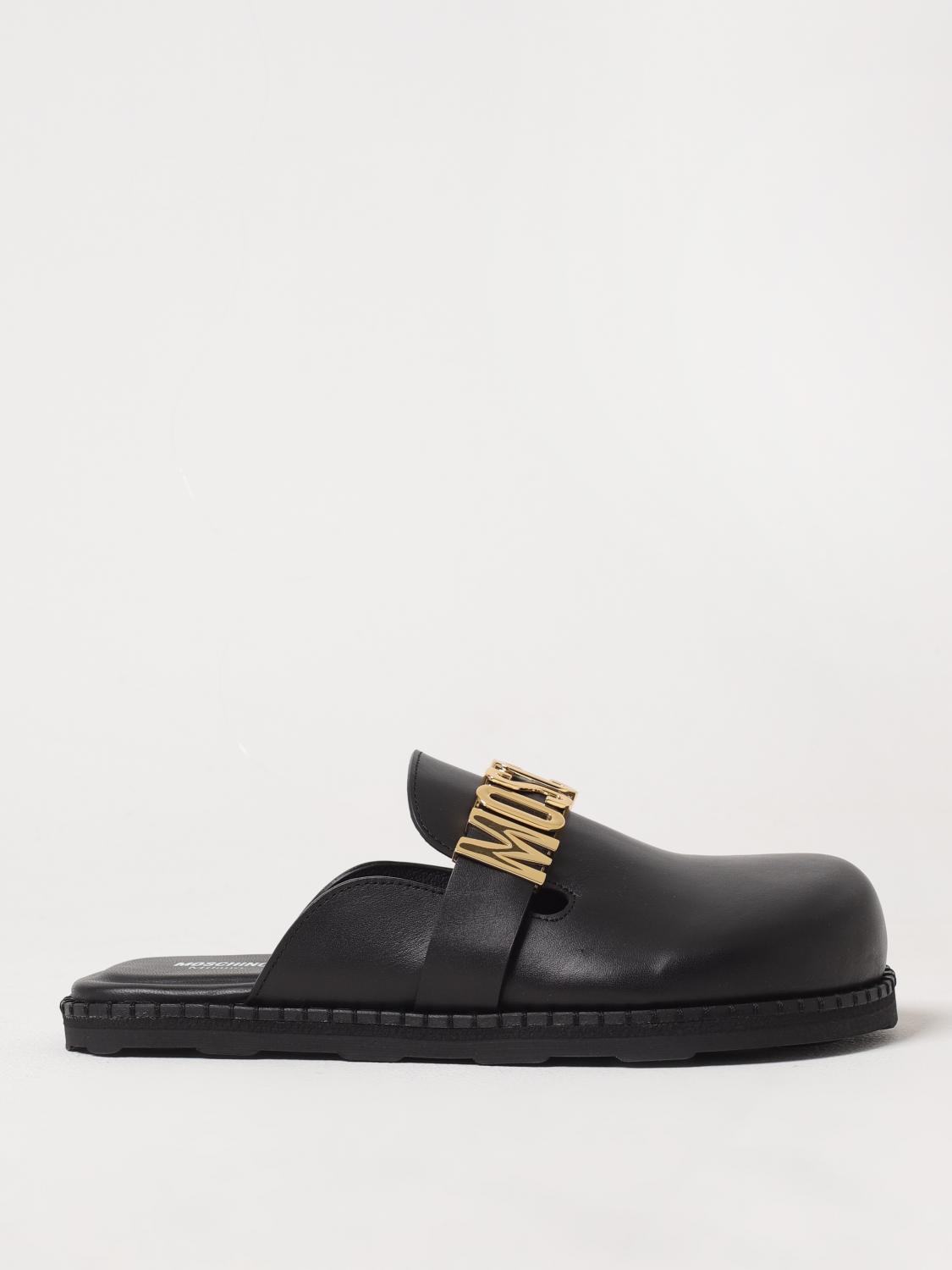 Moschino Flat Shoes Couture Woman Color Black In Black