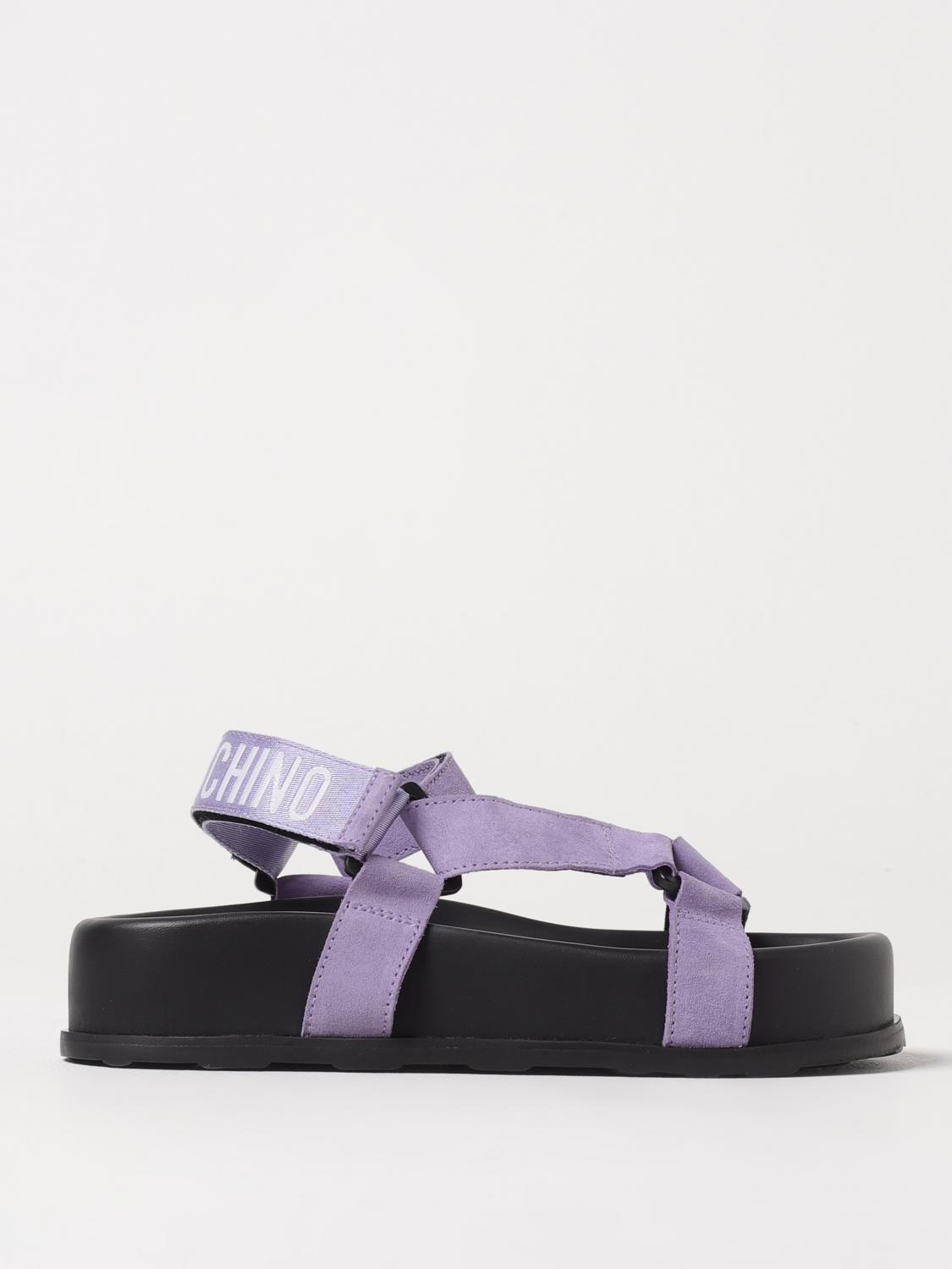 Moschino Sporty Sandals In Lilac
