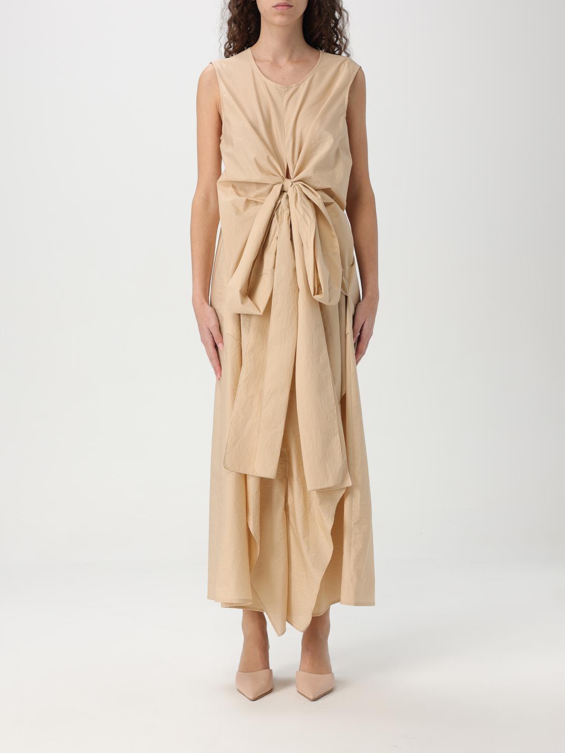 Fabiana Filippi Paper Hand Dress In Sand