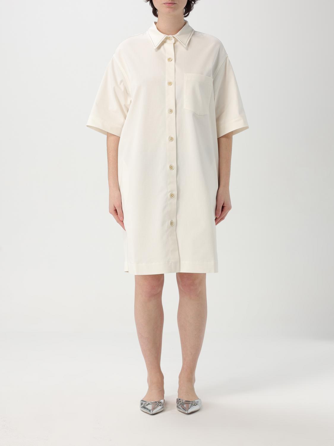 Fabiana Filippi Chain-trim Cotton Gabardine Shirtdress In White