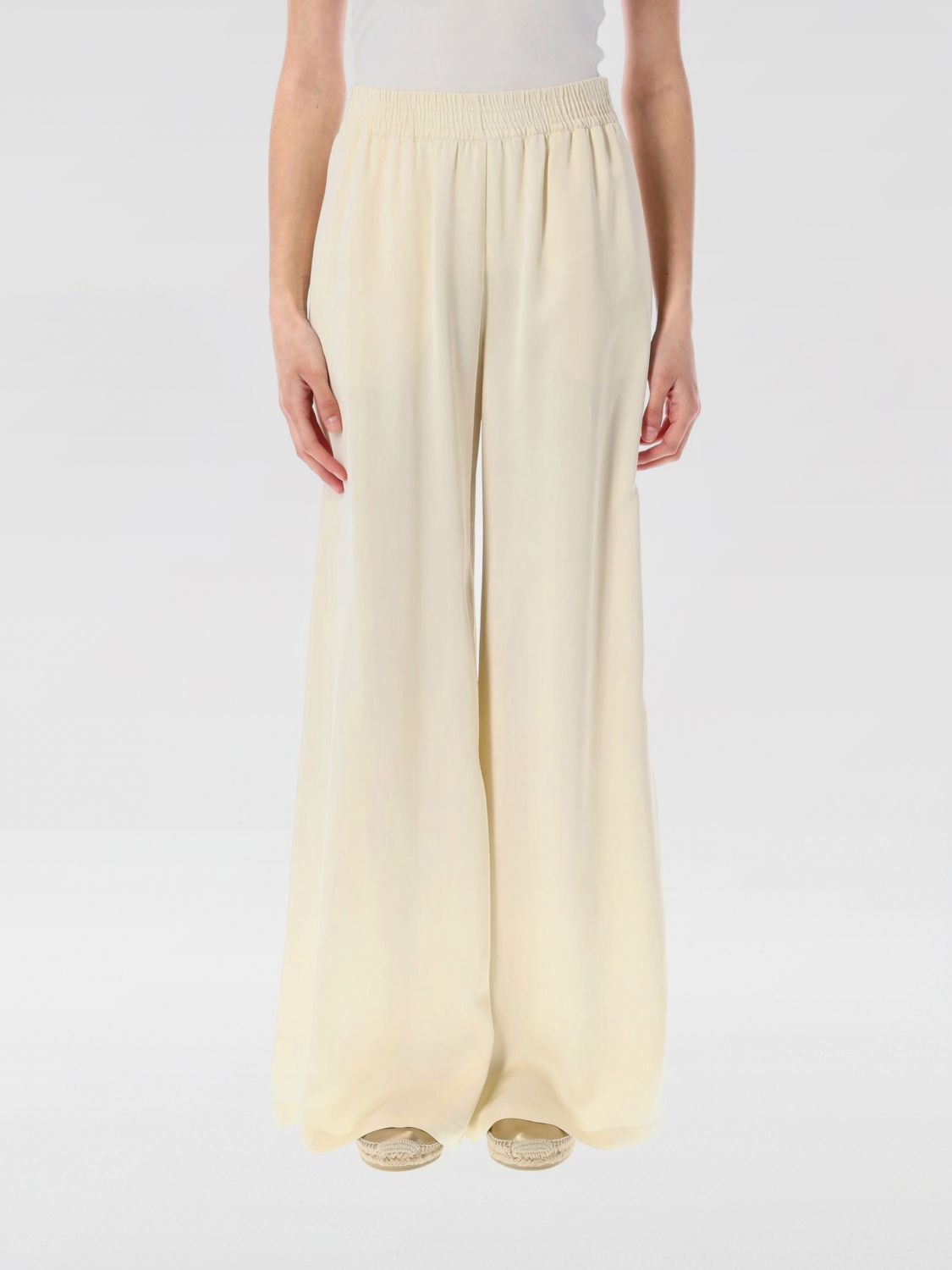 Shop Fabiana Filippi Pants Woman Color Yellow